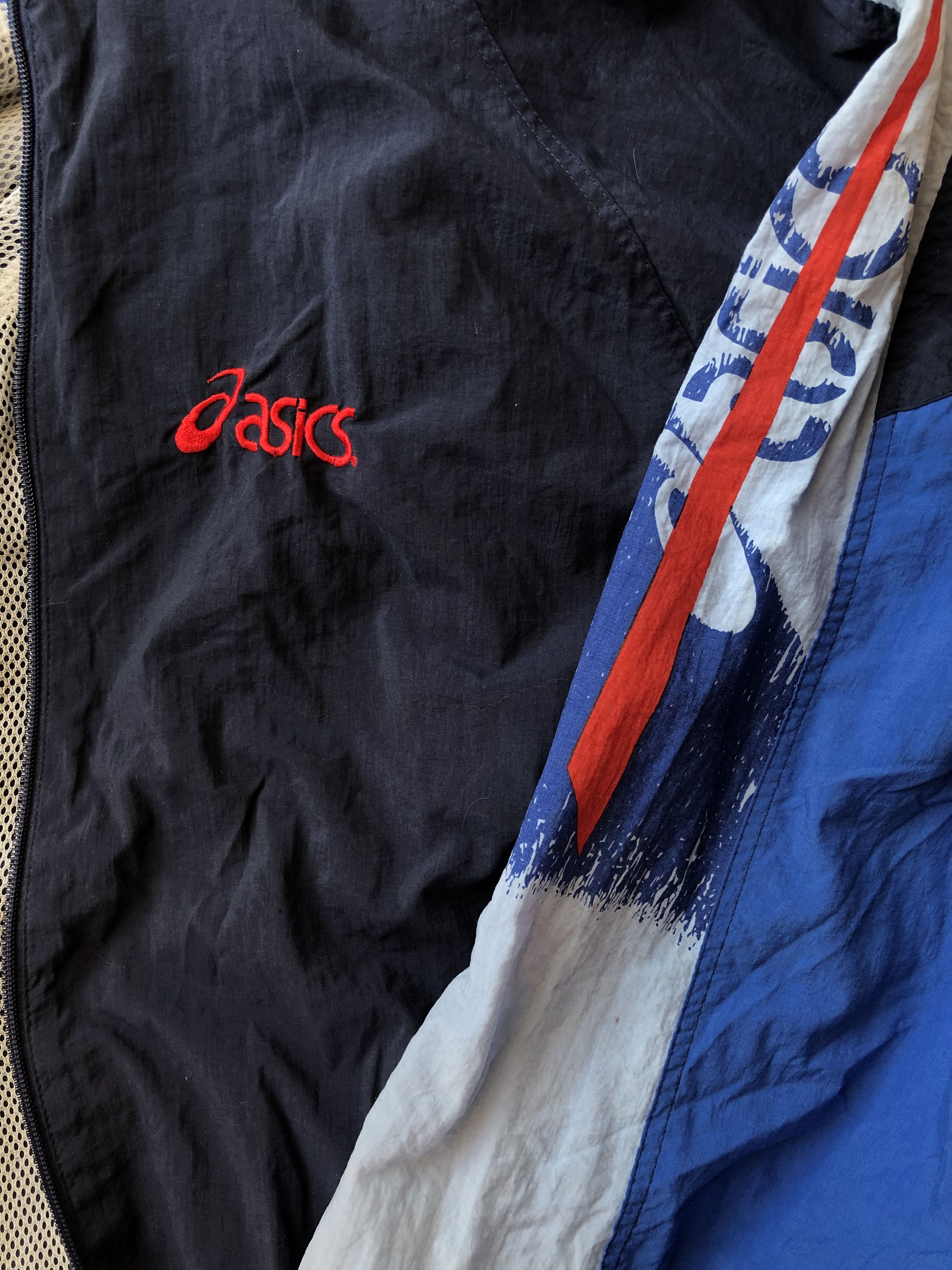 Asics Vintage 90s Asics windbreaker Size US XXL / EU 58 / 5 - 2 Thumbnail