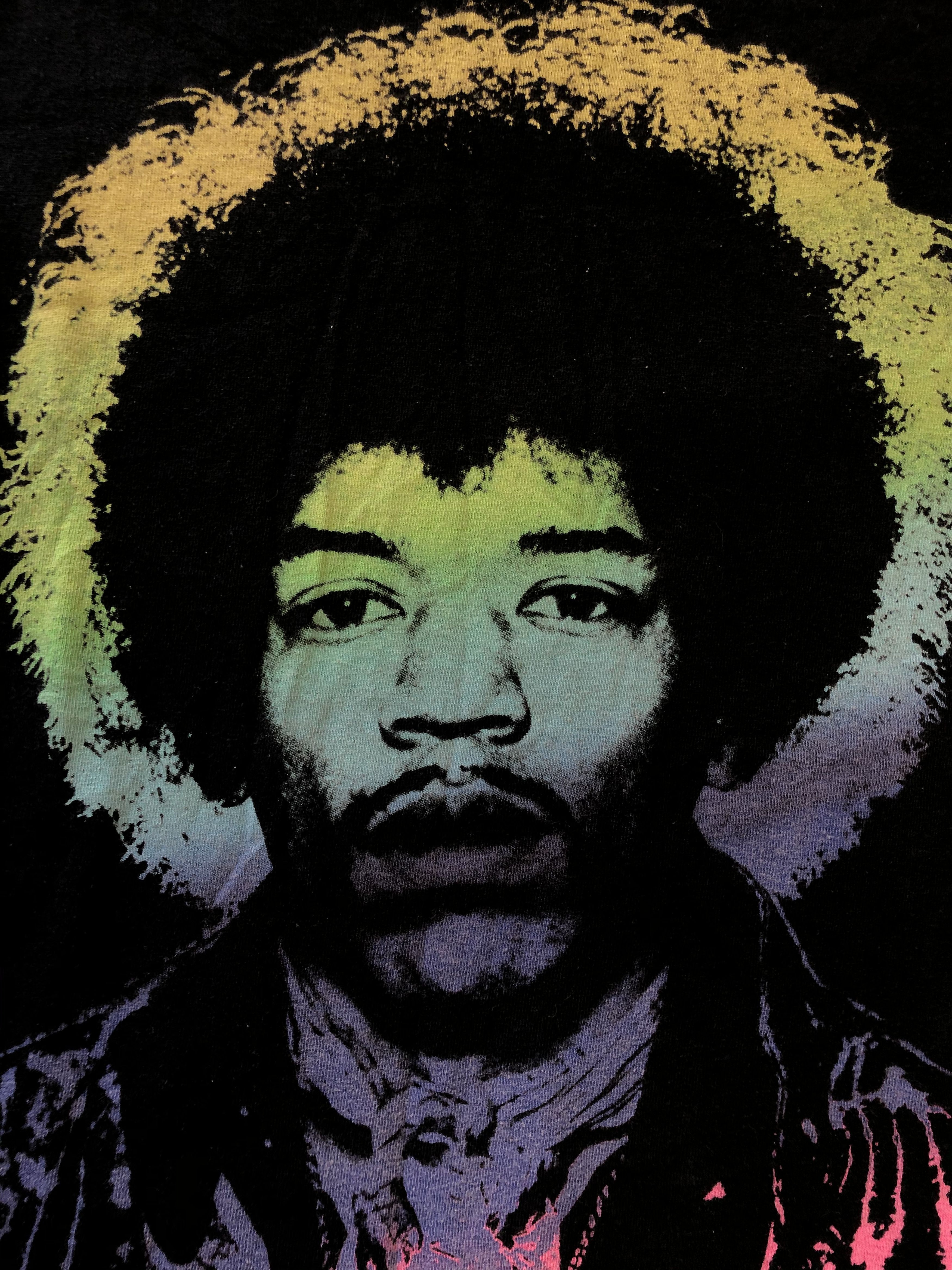 Band Tees Vintage Jimi Hendrix (Bob Dilan Bob Marley Carlos Santana) Size US L / EU 52-54 / 3 - 3 Thumbnail