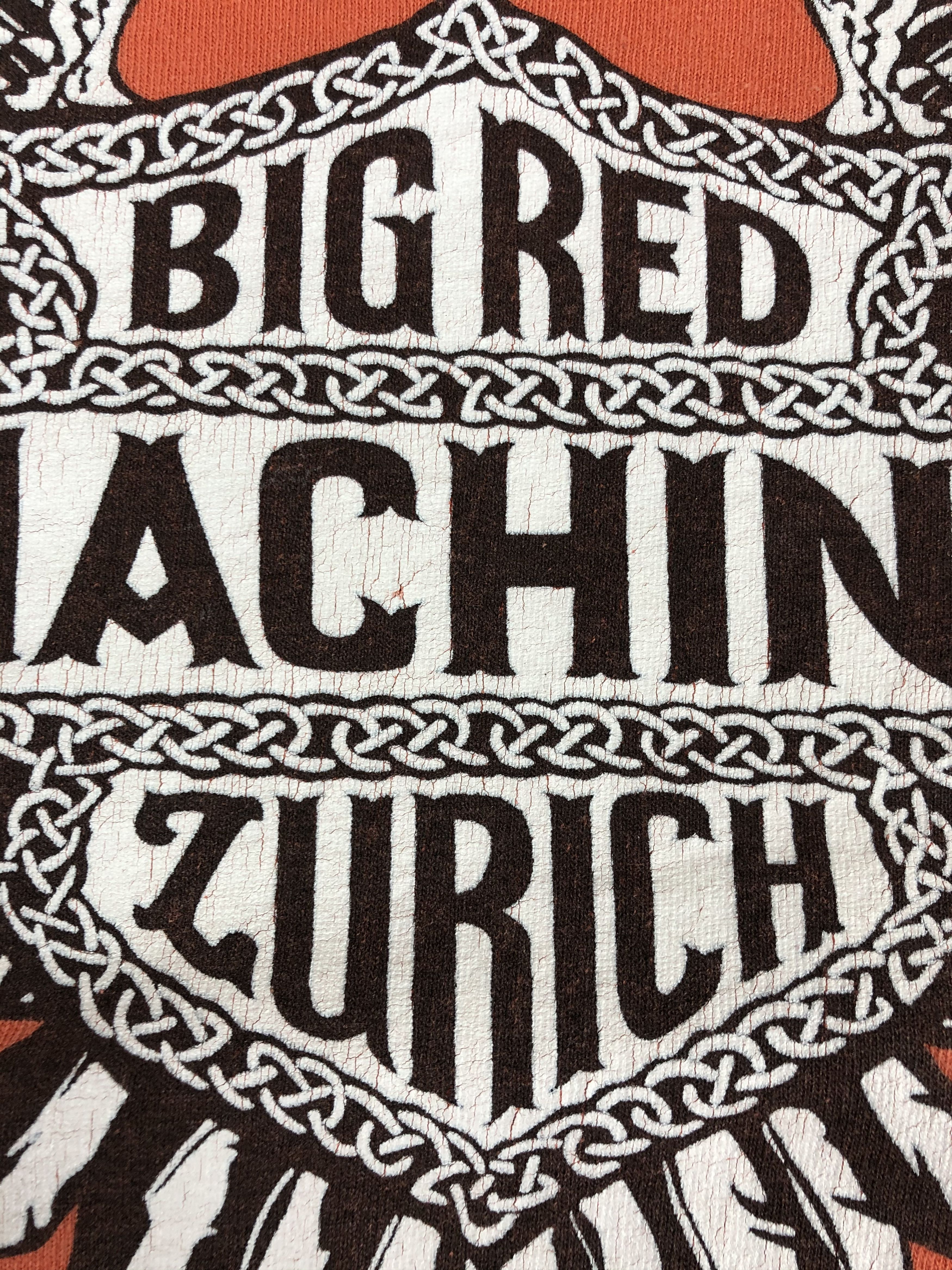 Harley Davidson Vintage 90s Big Red Machine Zurich Support 81 Hells Angels Size US L / EU 52-54 / 3 - 4 Thumbnail