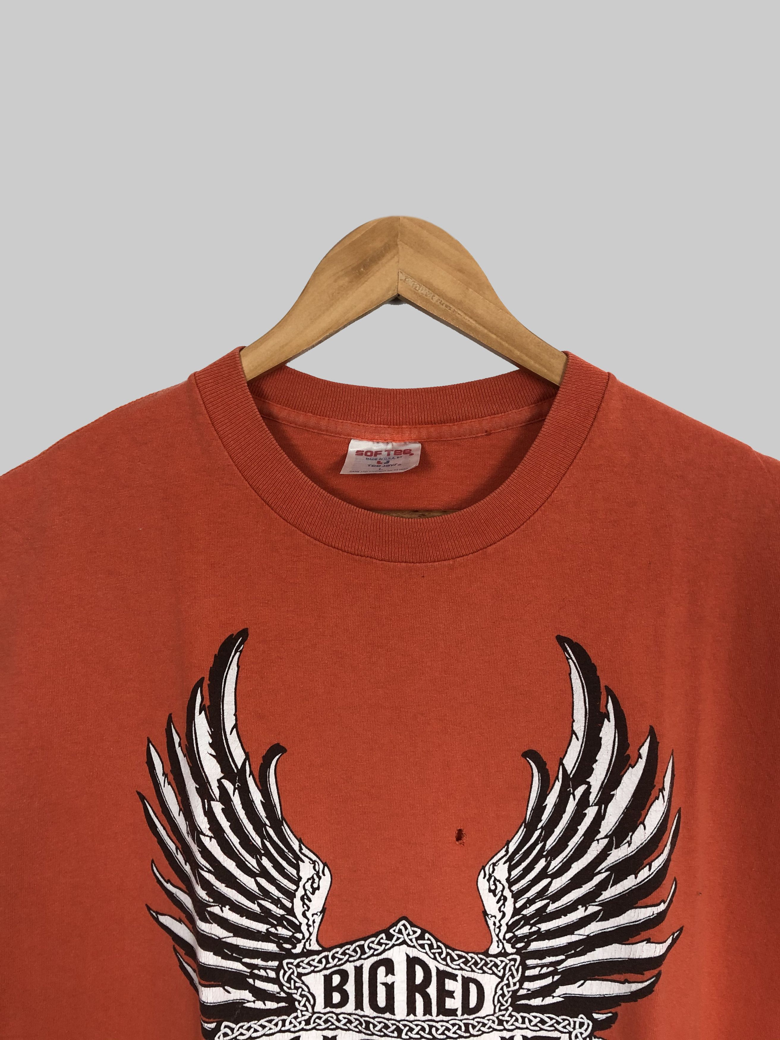 Harley Davidson Vintage 90s Big Red Machine Zurich Support 81 Hells Angels Size US L / EU 52-54 / 3 - 2 Thumbnail