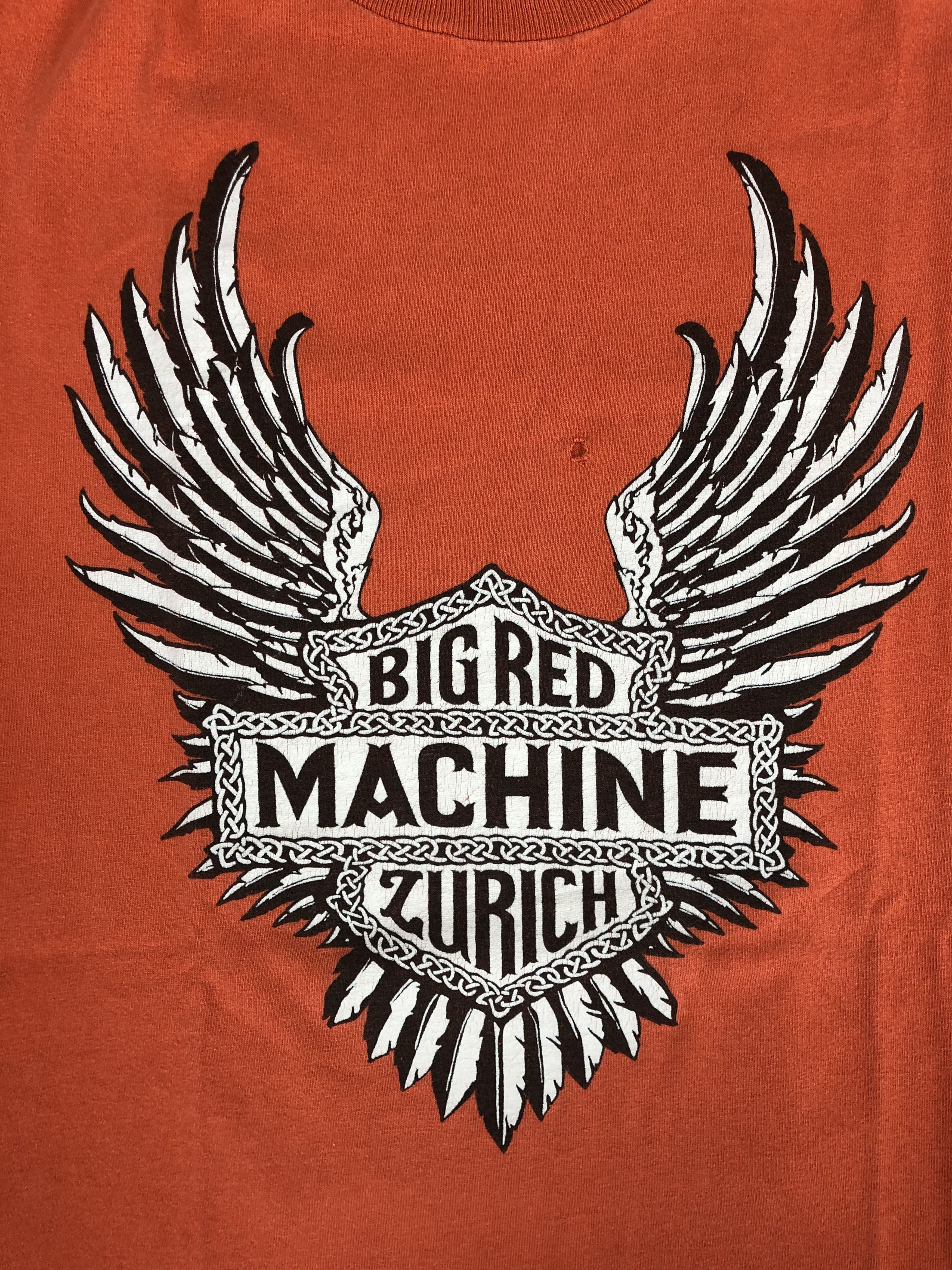 Harley Davidson Vintage 90s Big Red Machine Zurich Support 81 Hells Angels Size US L / EU 52-54 / 3 - 3 Thumbnail