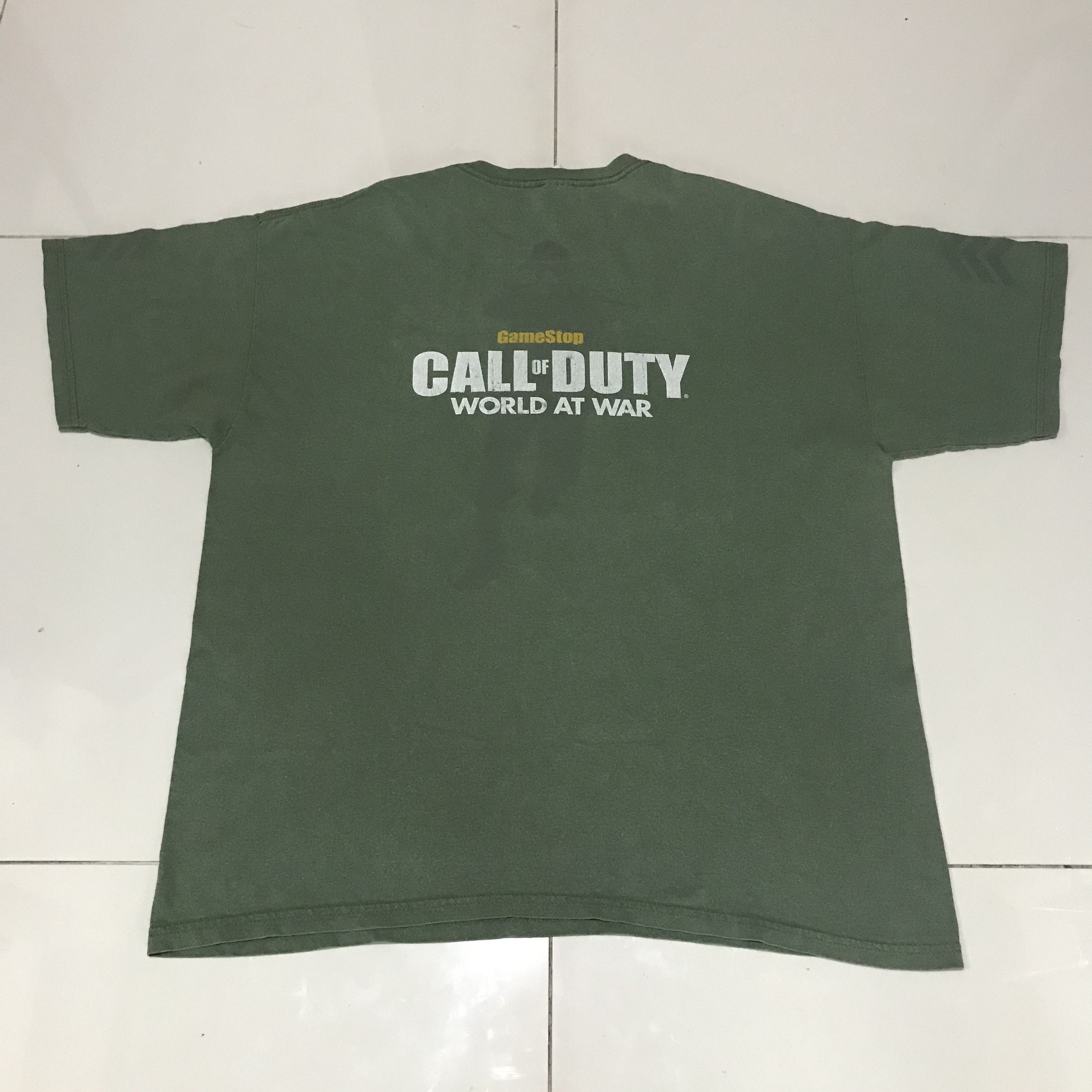 Playstation Vintage Y2K Call of Duty World At War GameStop Promo Tee Size US XL / EU 56 / 4 - 8 Thumbnail