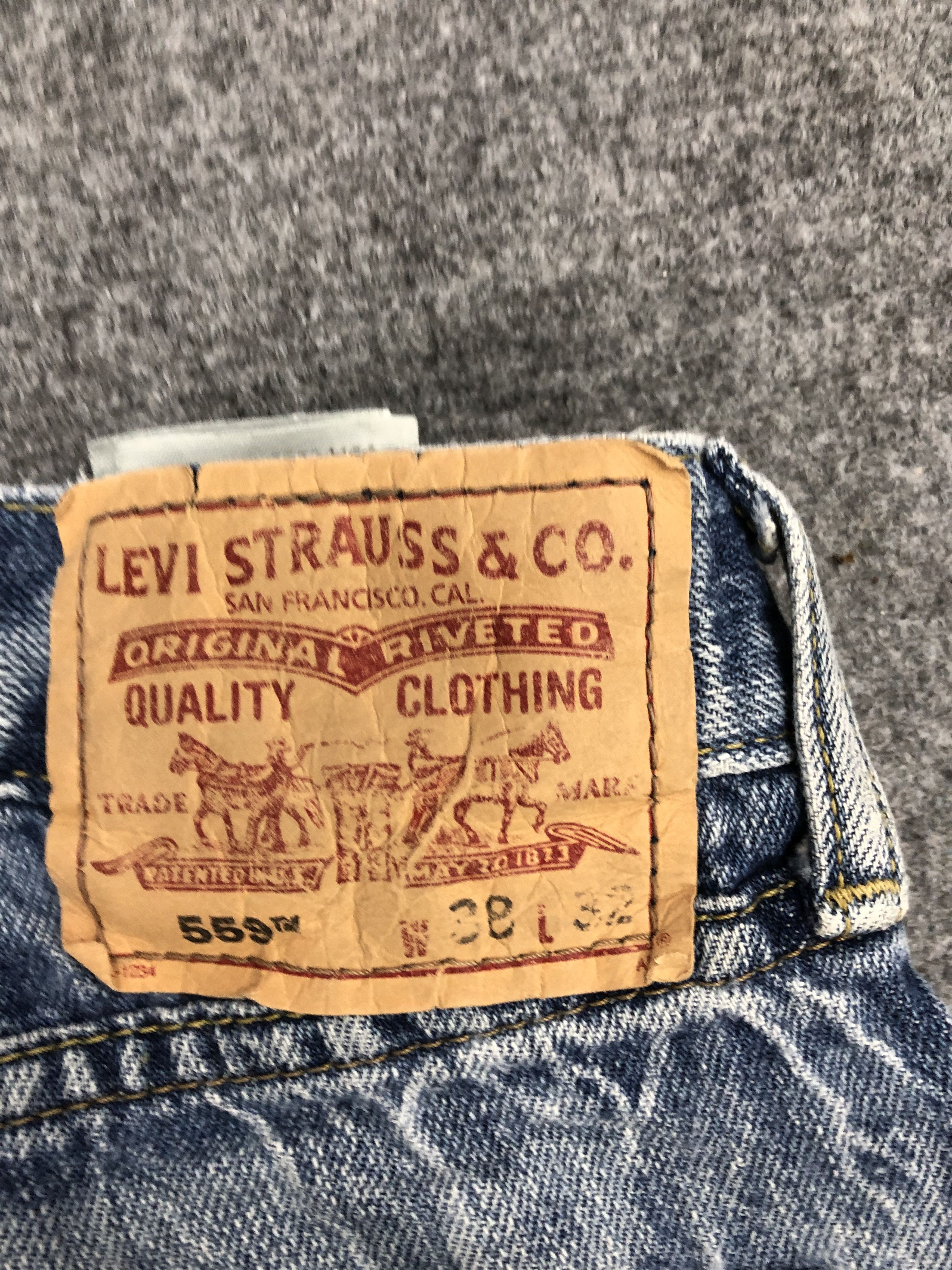 Levi's Vintage Levis 559 Denim DP1161 Size US 40 / EU 56 - 5 Thumbnail