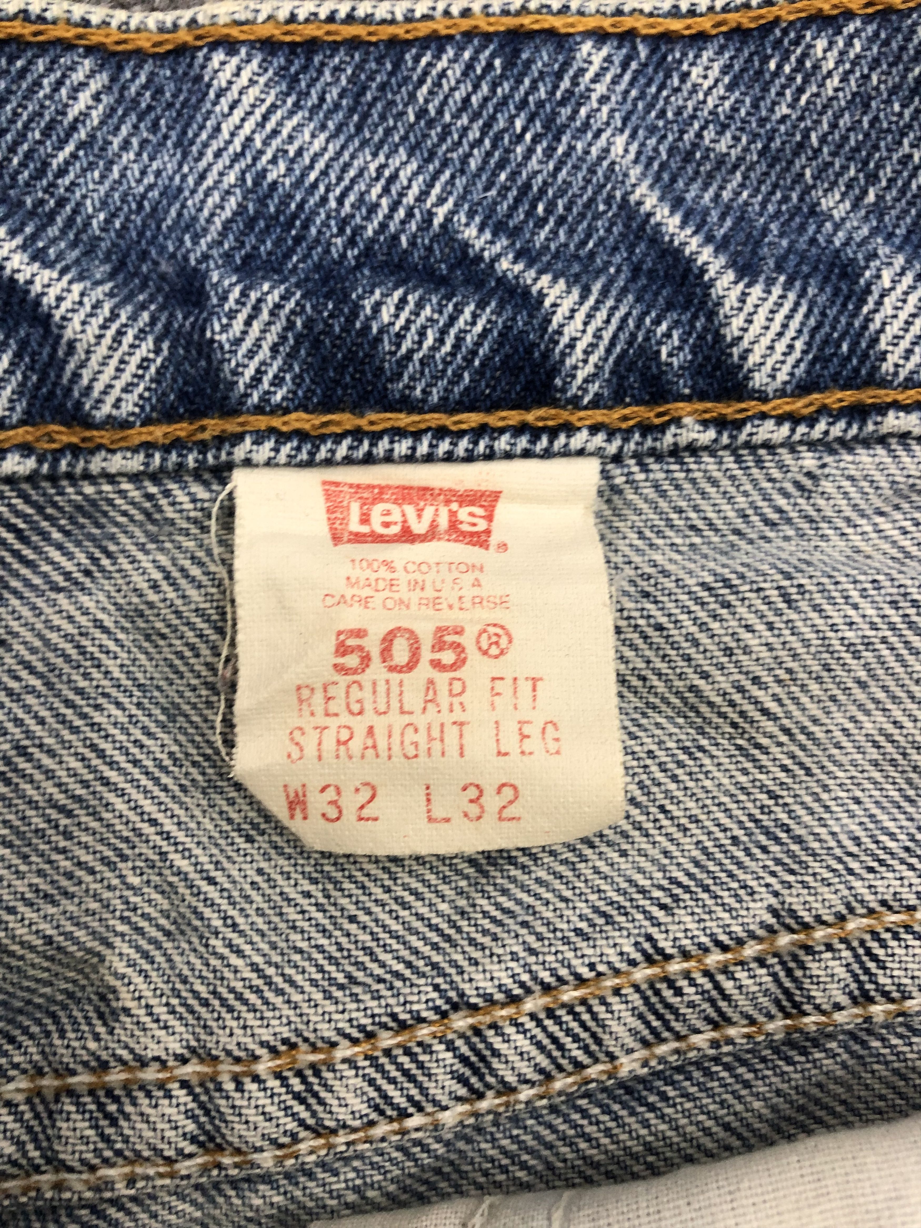 Levi's Vintage Levis 505 Denim DP1162 Size US 31 - 7 Thumbnail