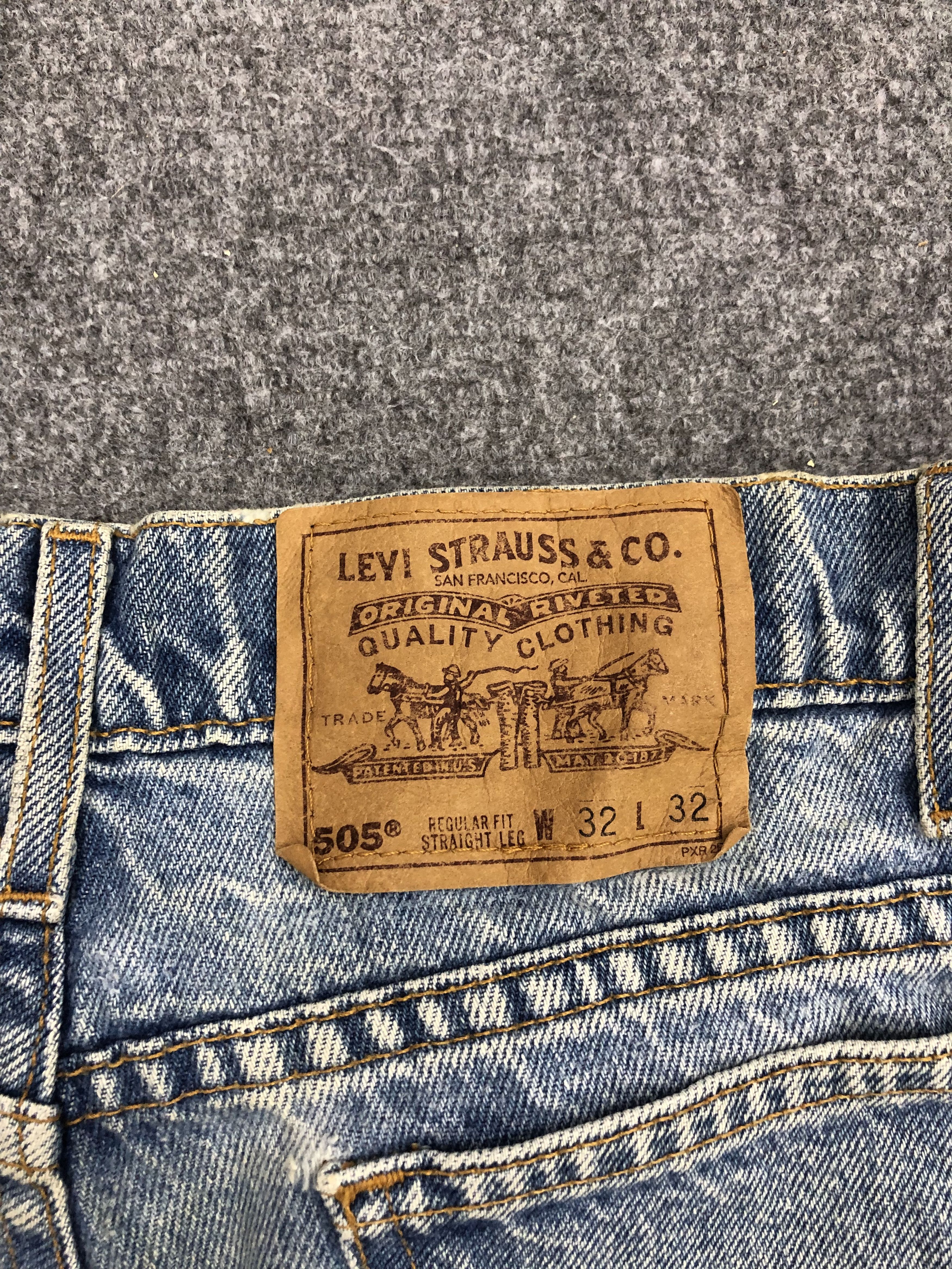 Levi's Vintage Levis 505 Denim DP1162 Size US 31 - 8 Thumbnail