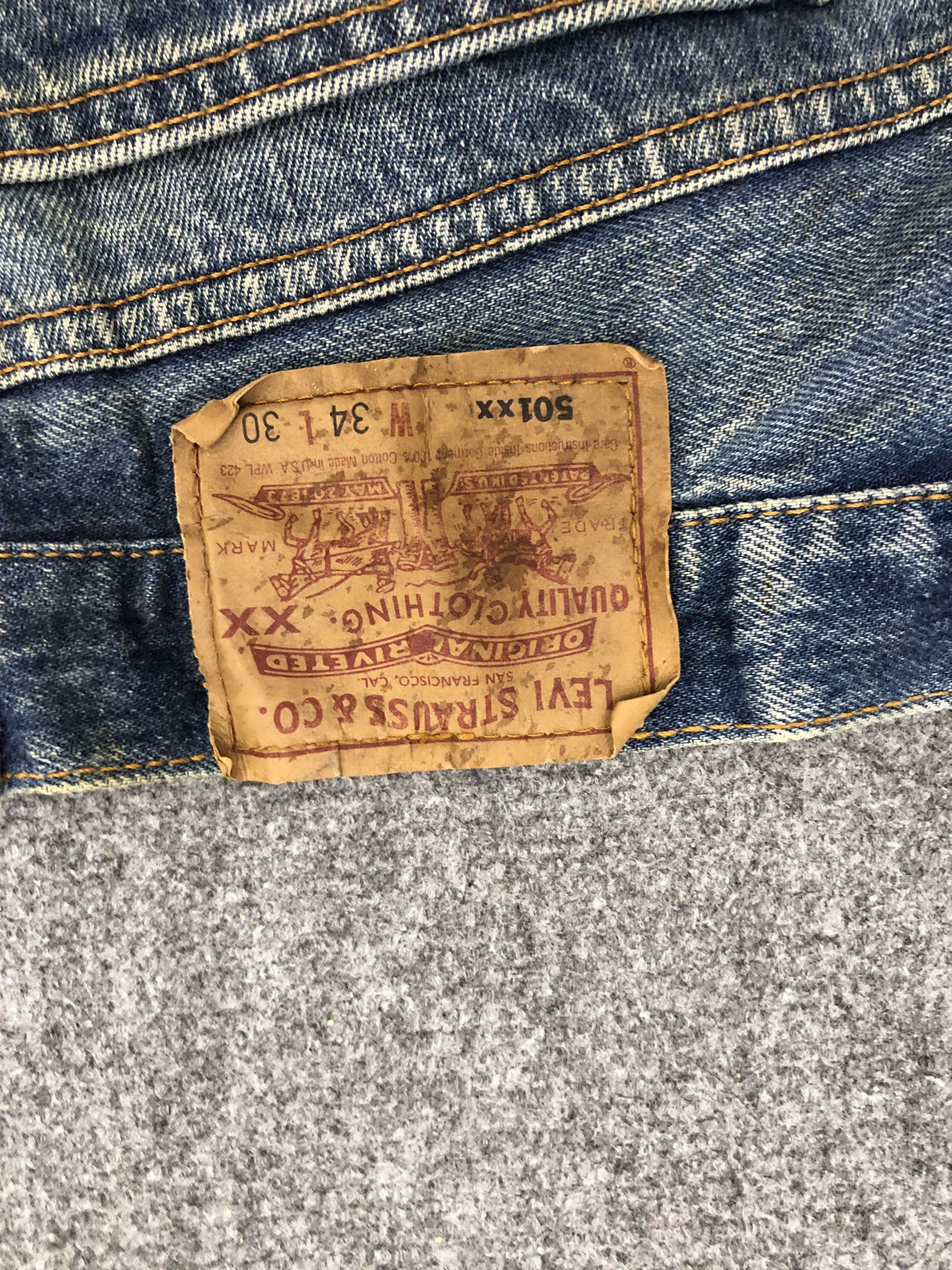 Levi's Vintage Levis 501 Jeans DP1166 Size US 32 / EU 48 - 7 Thumbnail