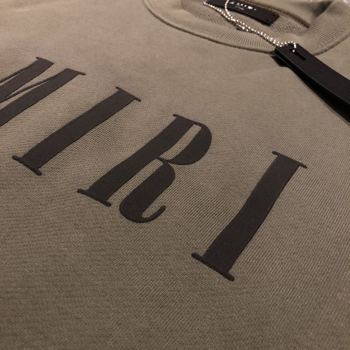 Amiri Amiri sweatshirt crewneck military green logo shotgun Size US S / EU 44-46 / 1 - 2 Thumbnail