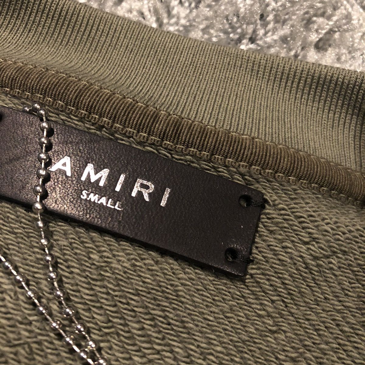 Amiri Amiri sweatshirt crewneck military green logo shotgun Size US S / EU 44-46 / 1 - 3 Thumbnail