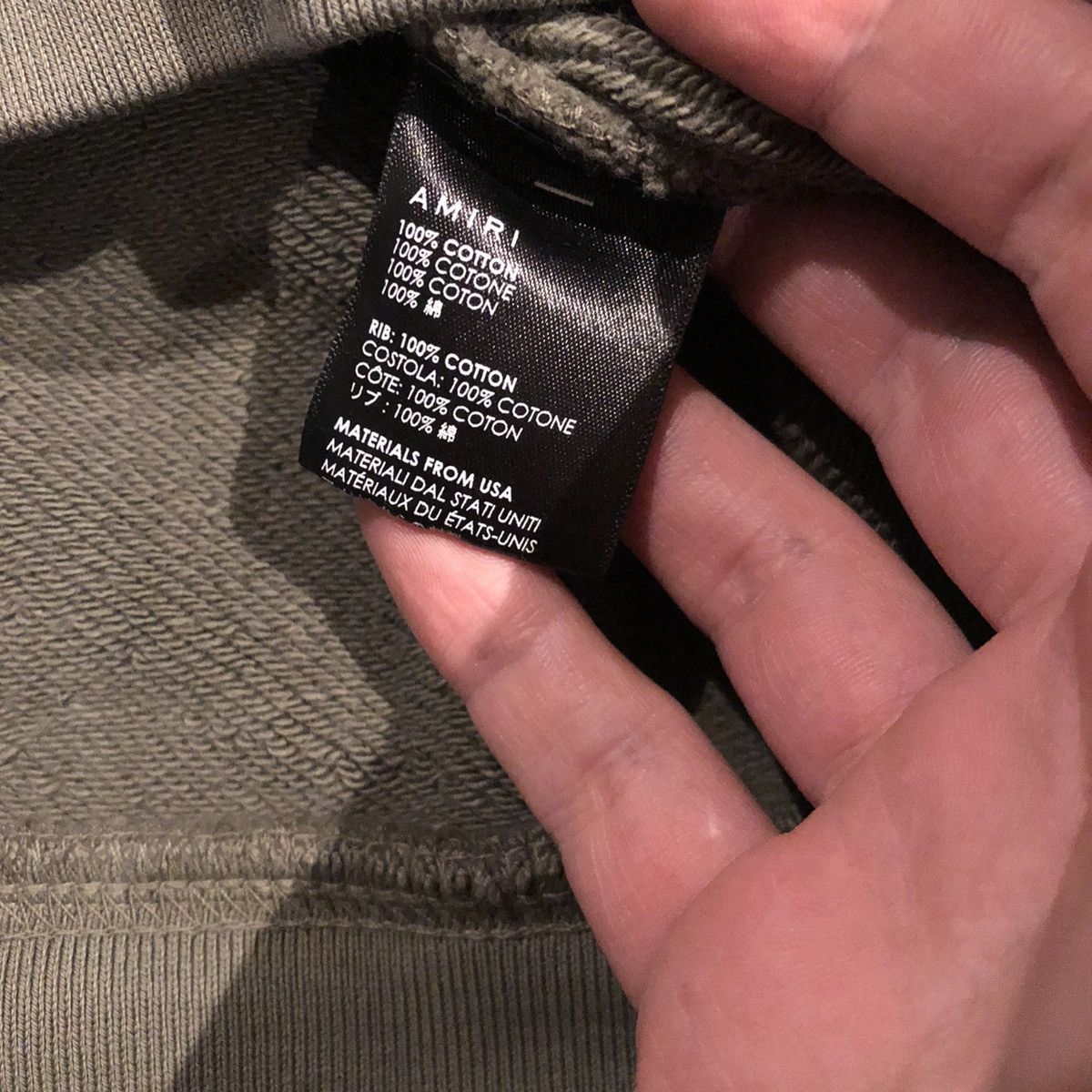 Amiri Amiri sweatshirt crewneck military green logo shotgun Size US S / EU 44-46 / 1 - 5 Thumbnail