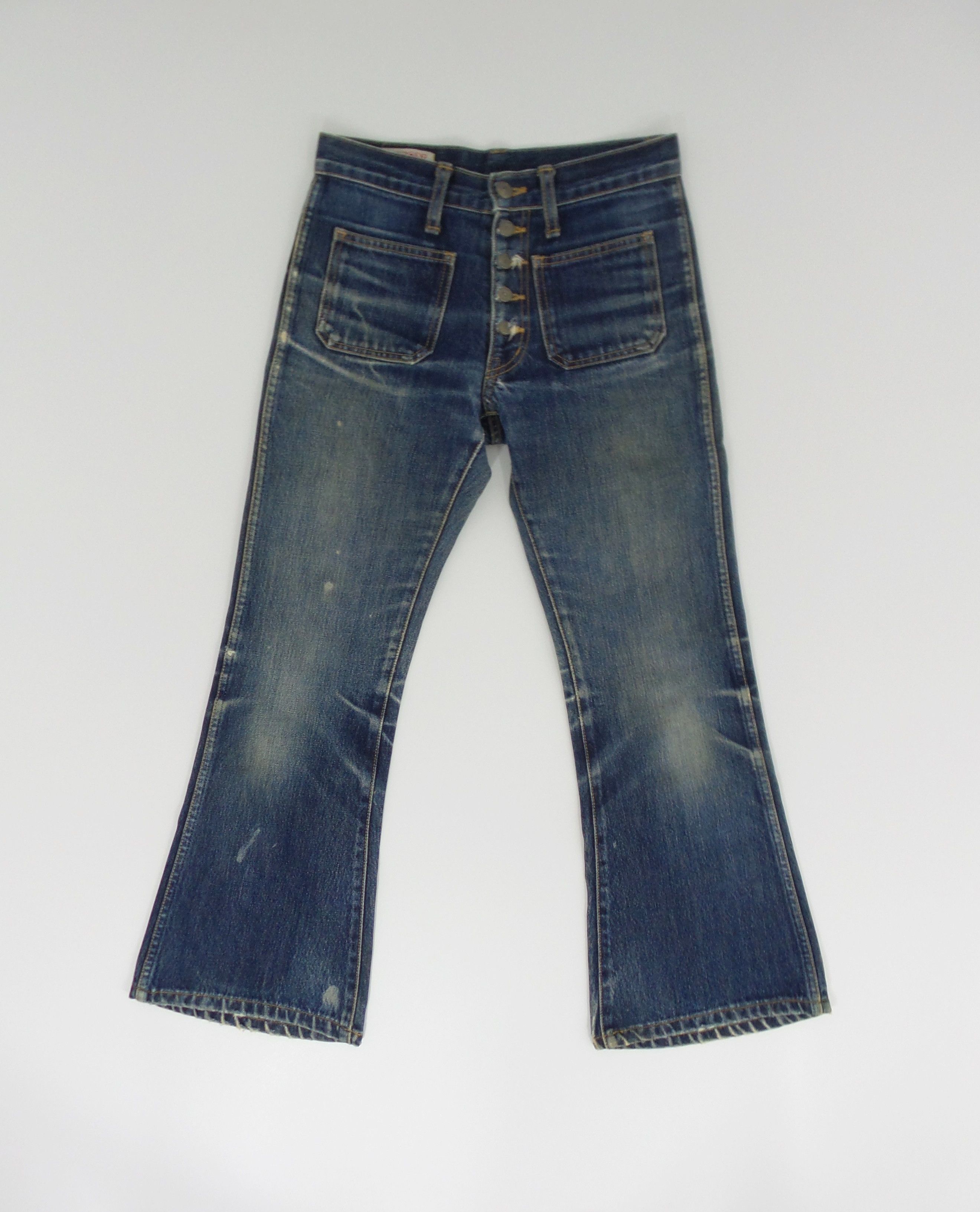 Vintage Vintage Bison Stonewashed Bootcut Jeans W27xL34 Size US 27 - 1 Thumbnail