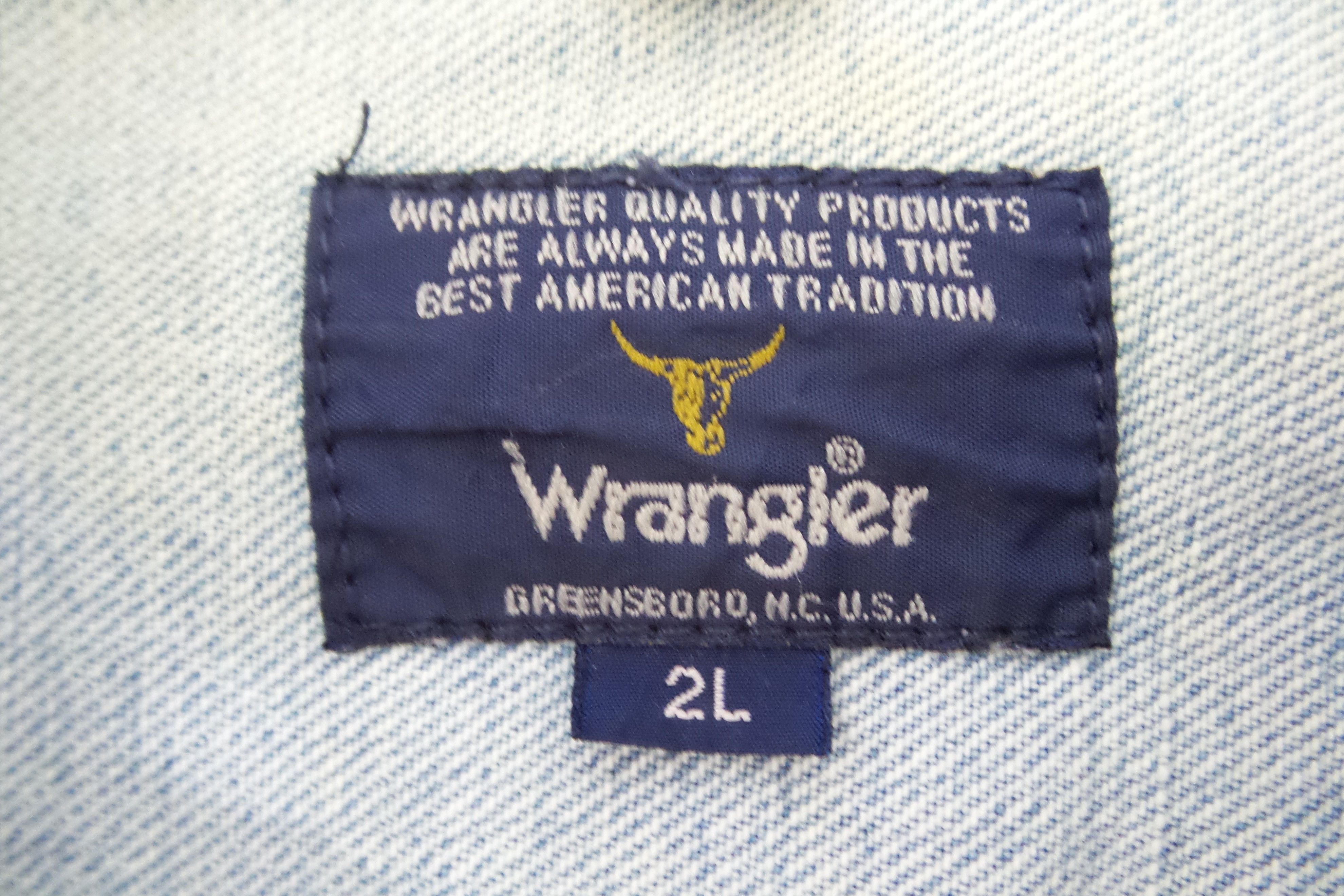 Vintage × Wrangler VINTAGE Wrangler Denim Jacket Size US XXL / EU 58 / 5 - 3 Thumbnail