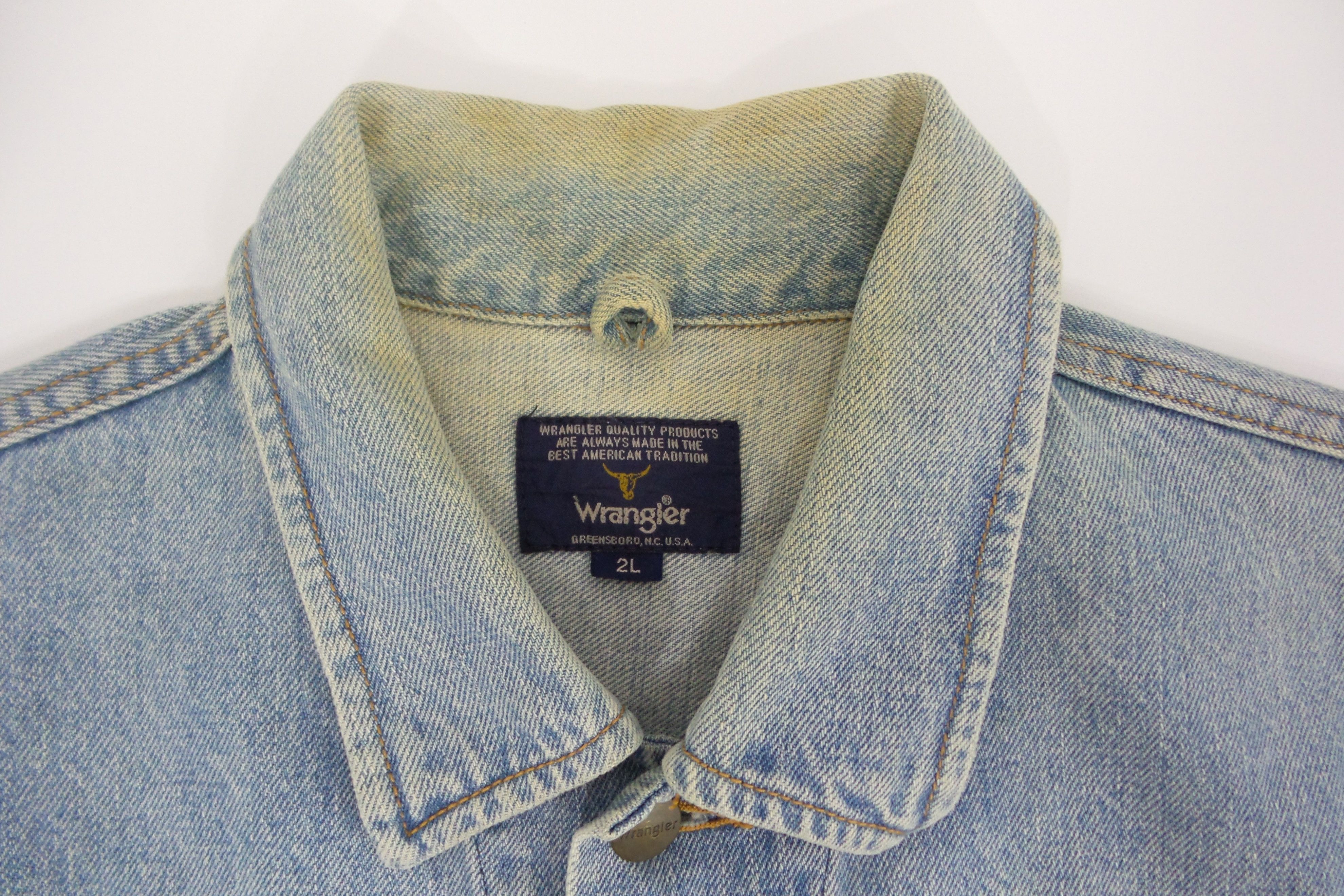Vintage × Wrangler VINTAGE Wrangler Denim Jacket Size US XXL / EU 58 / 5 - 2 Thumbnail