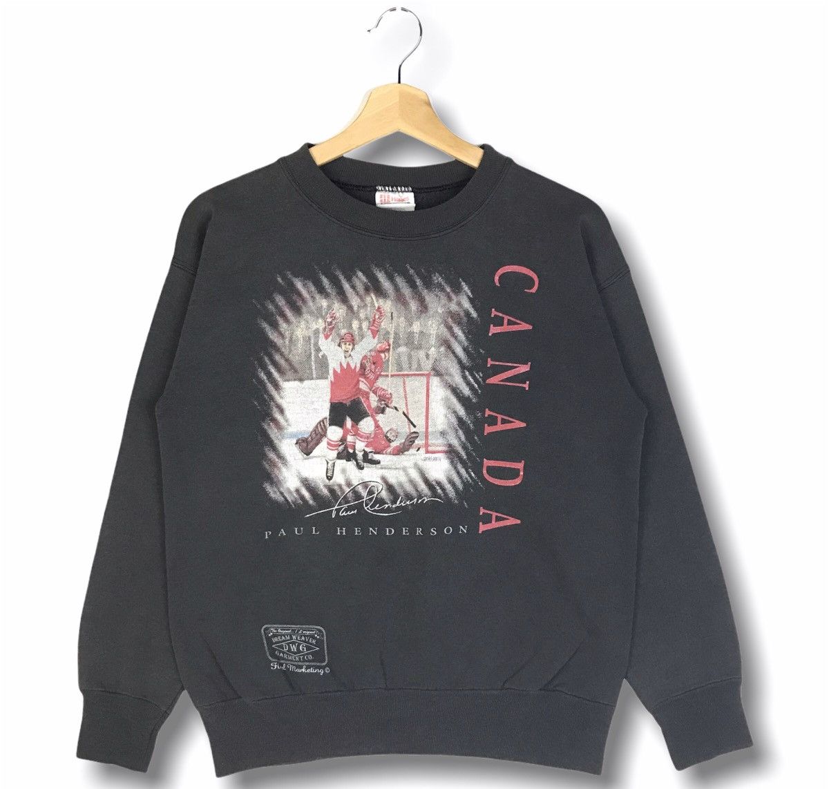 Vintage 90s NHL Paul Henderson 25 Years Crewneck Sweatshirt