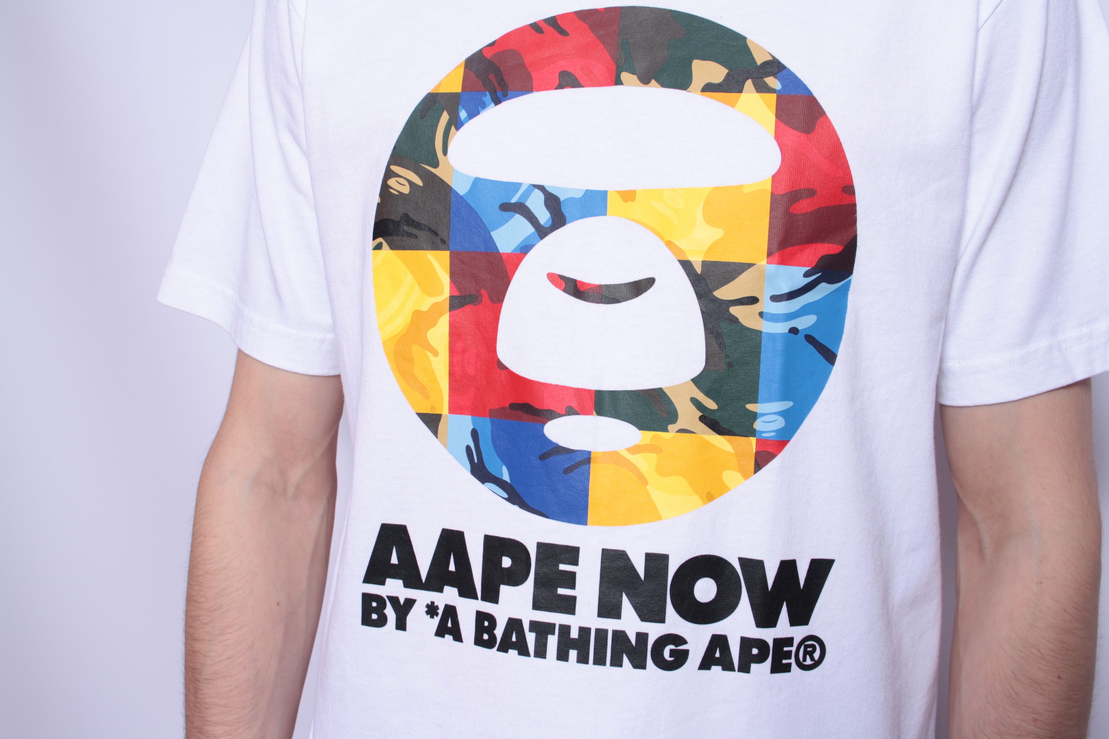Aape Aape Now By A Bathing Ape BAPE T Shirt Tee White Logo Size US M / EU 48-50 / 2 - 4 Thumbnail