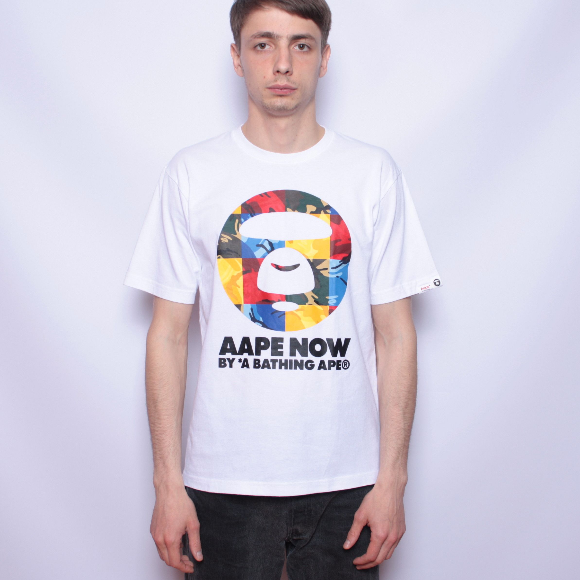 Aape Aape Now By A Bathing Ape BAPE T Shirt Tee White Logo Size US M / EU 48-50 / 2 - 2 Thumbnail