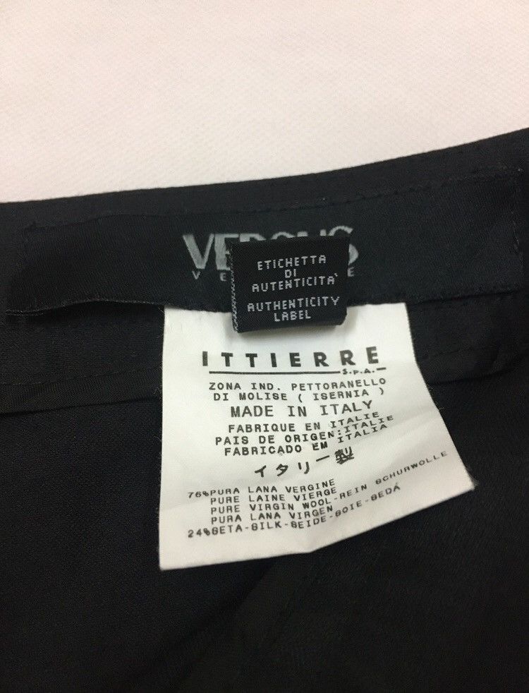 Versus Black Silky Wool Pants Size 26" / US 2 / IT 38 - 6 Thumbnail