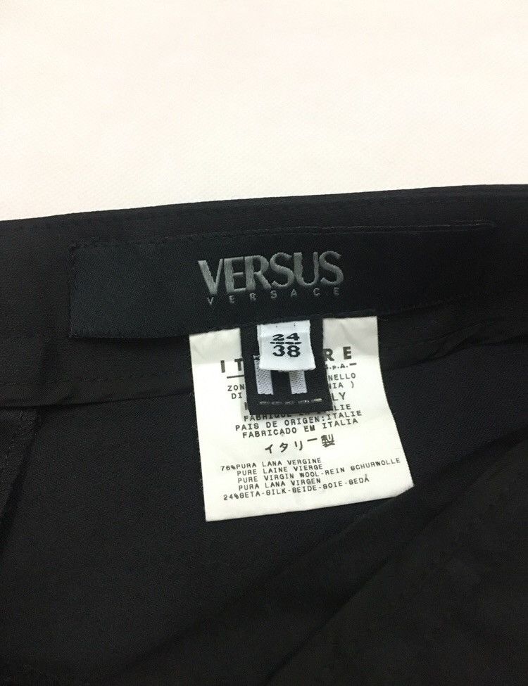 Versus Black Silky Wool Pants Size 26" / US 2 / IT 38 - 5 Thumbnail