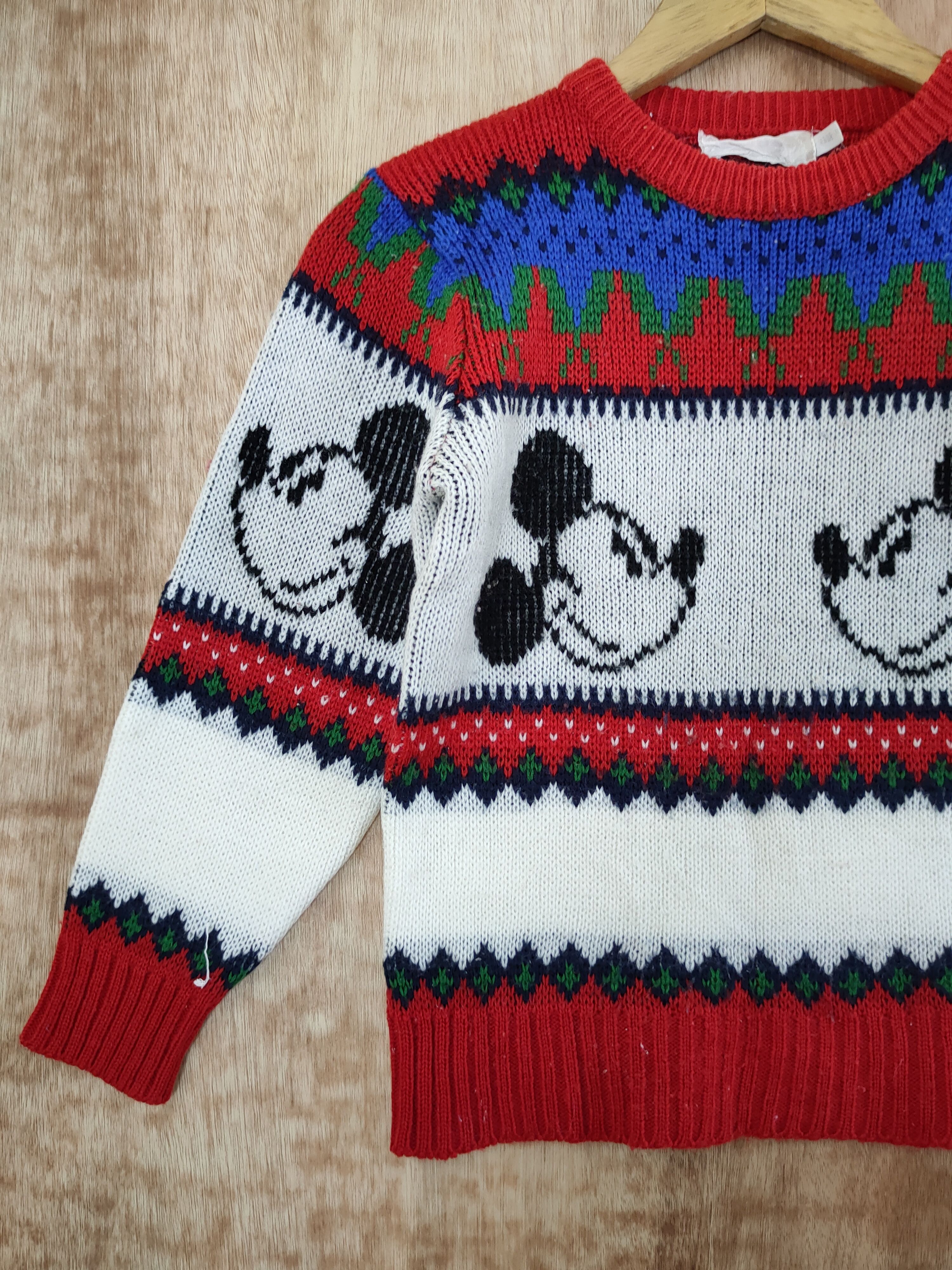 Aran Isles Knitwear D Mickey Mouse vintage knitwear winter kids #46-555 Size XS / US 0-2 / IT 36-38 - 2 Thumbnail