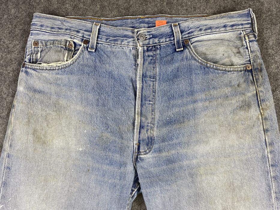 Vintage 90's Light Wash Vintage Levi's 501 USA Jeans 35x29 Denim | Grailed