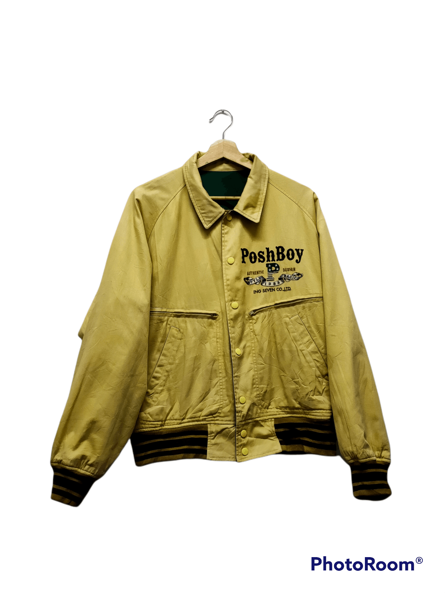 Vintage PoshBoy vintage reversible varsity jacket Spellout logo Size US XL / EU 56 / 4 - 5 Thumbnail