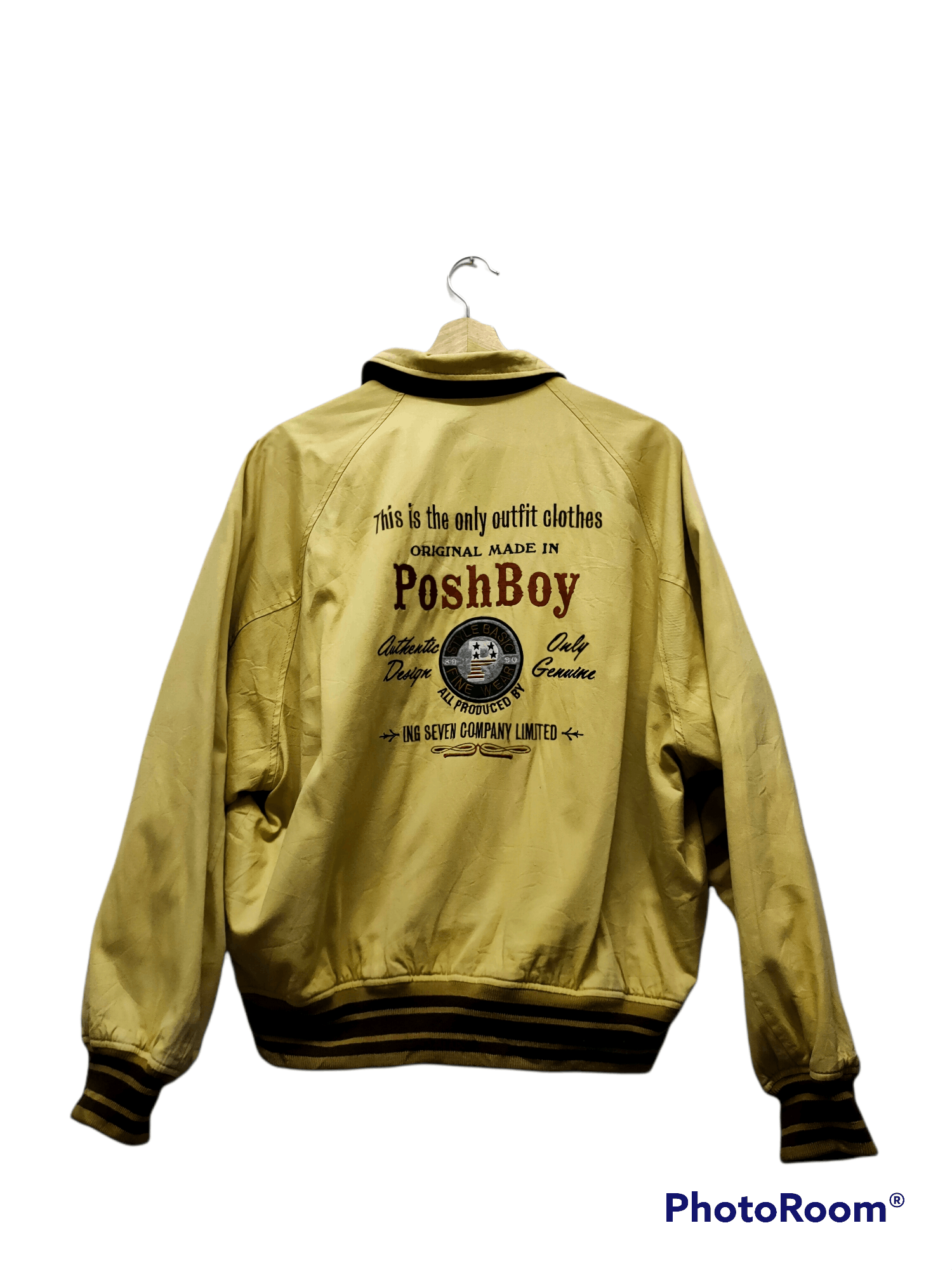 Vintage PoshBoy vintage reversible varsity jacket Spellout logo Size US XL / EU 56 / 4 - 1 Thumbnail