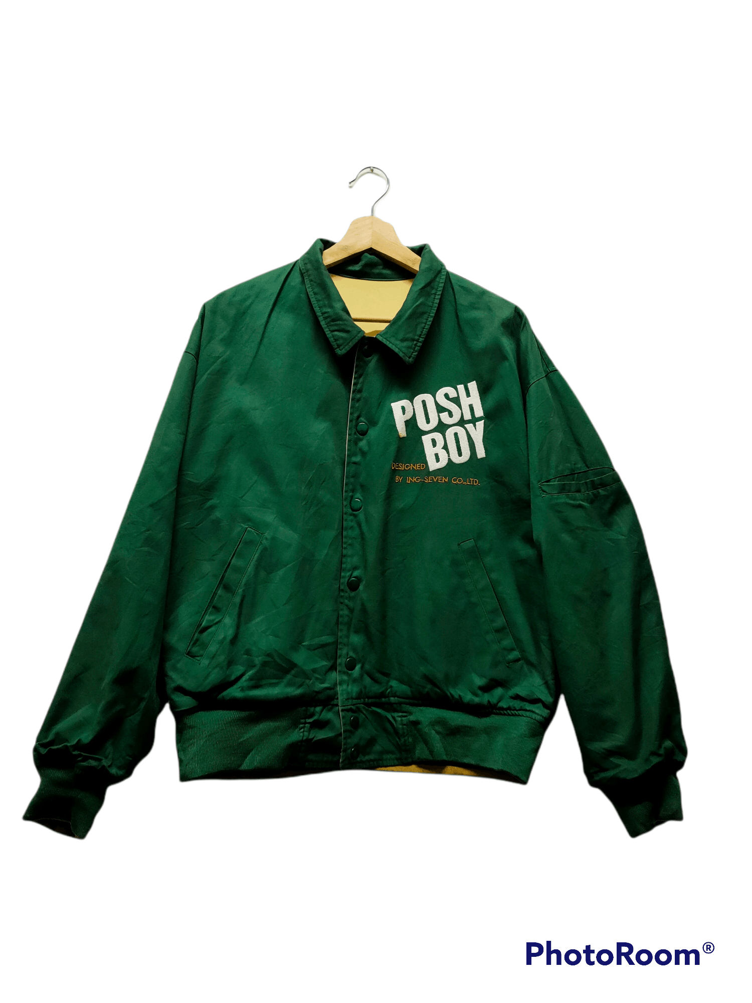 Vintage PoshBoy vintage reversible varsity jacket Spellout logo Size US XL / EU 56 / 4 - 10 Thumbnail