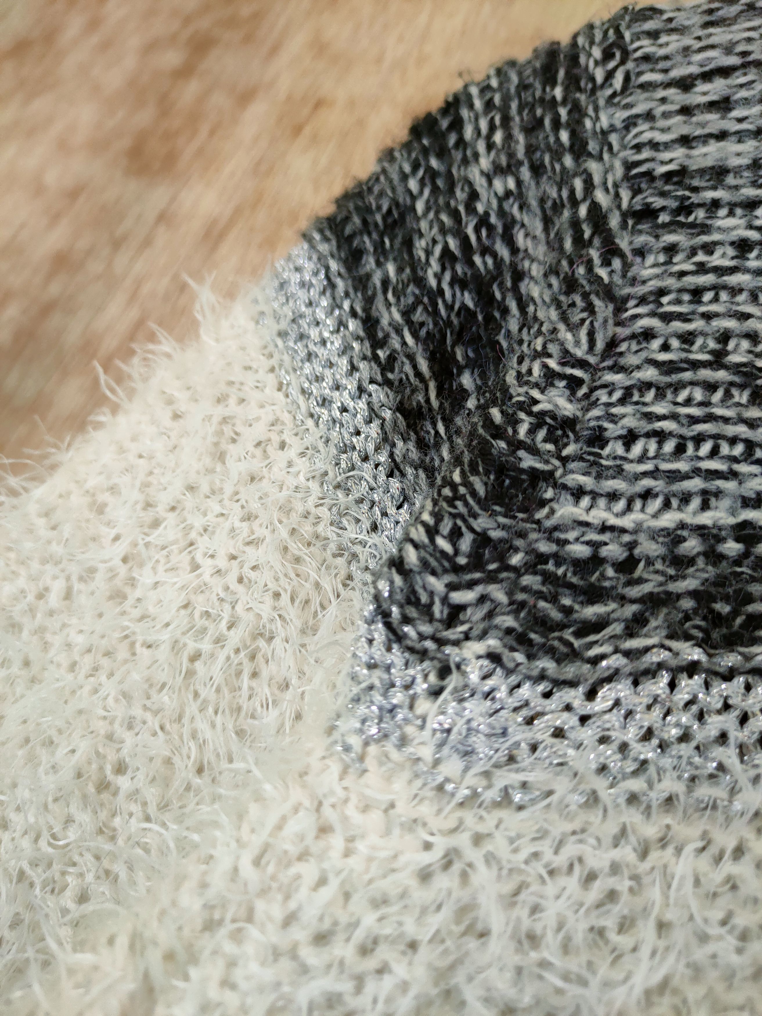 Vintage HK Work London stripe mohair fur shaggy knitwear #46-560 Size L / US 10 / IT 46 - 6 Thumbnail