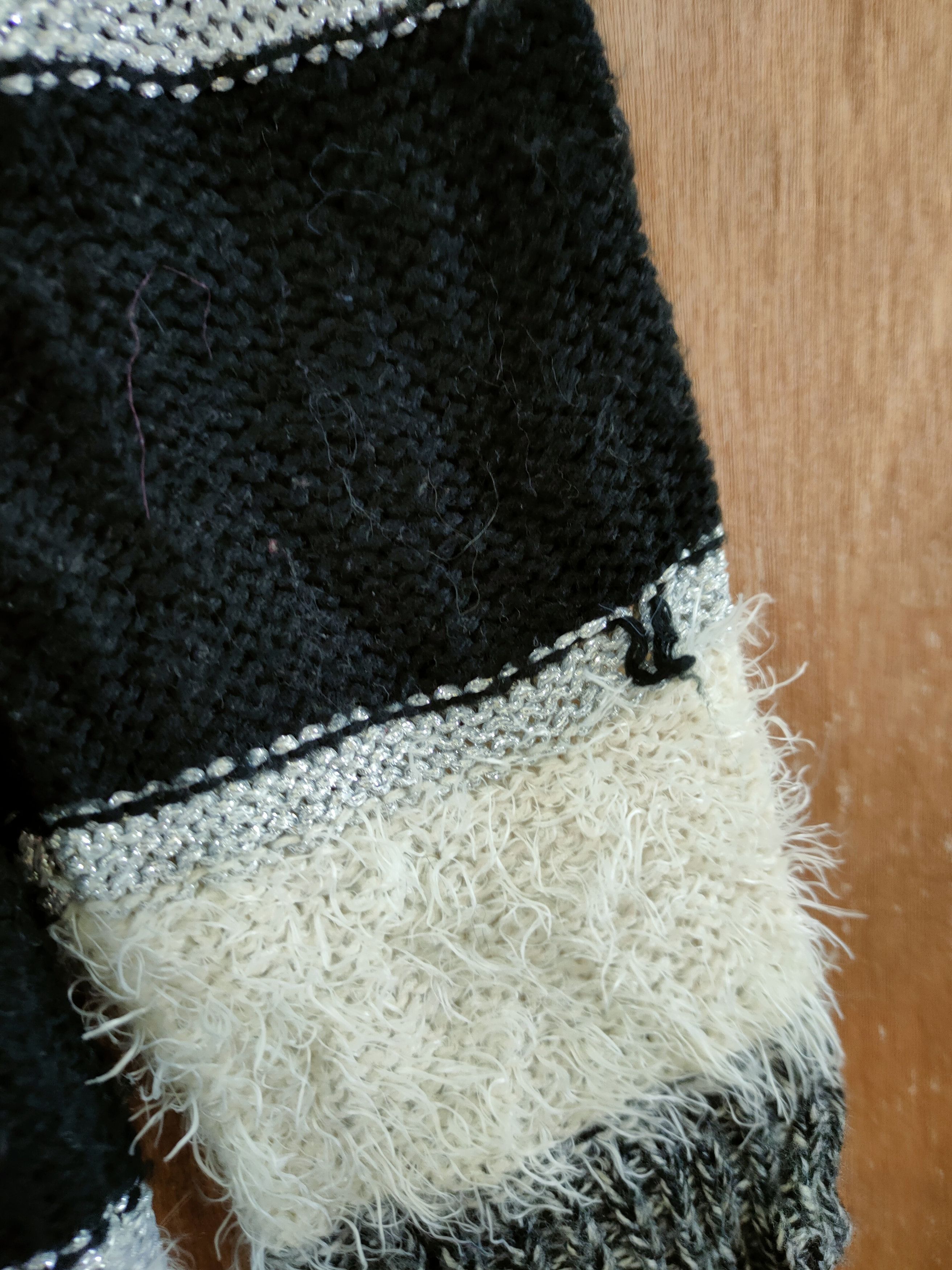 Vintage HK Work London stripe mohair fur shaggy knitwear #46-560 Size L / US 10 / IT 46 - 10 Thumbnail