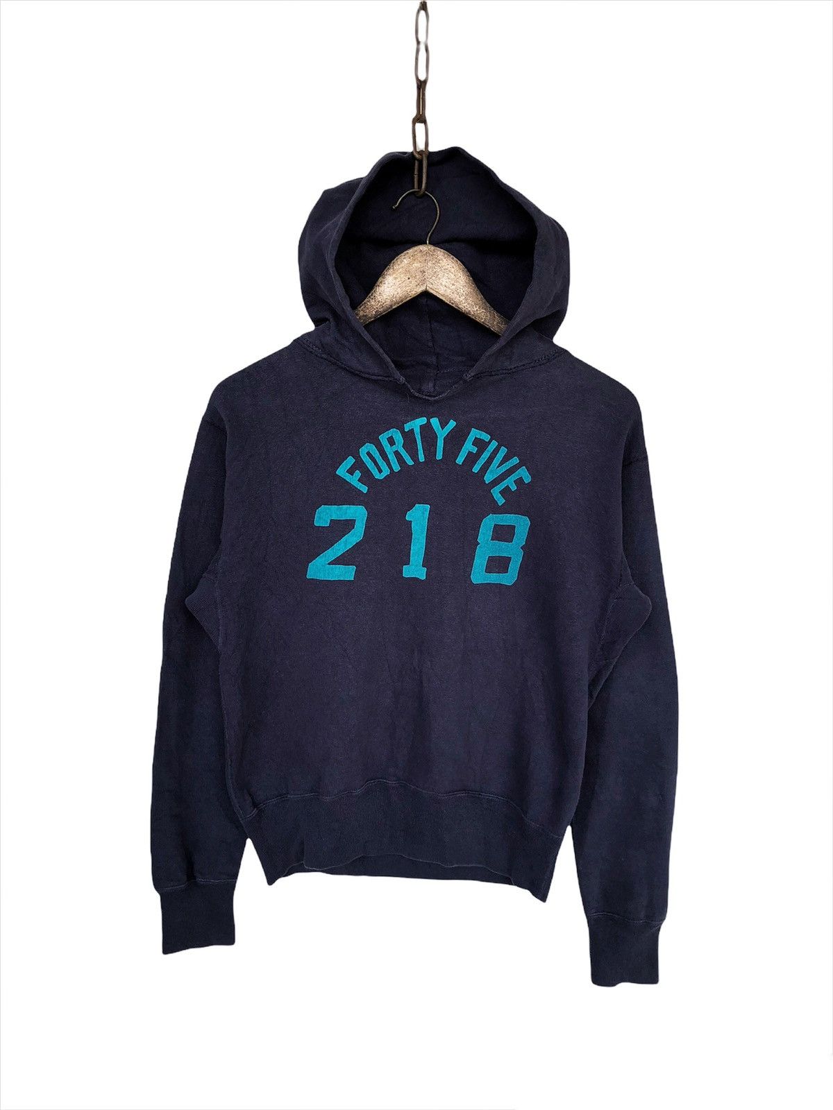 45rpm OG 45RPM 🇯🇵 Spell Out Indigo Dyed Logo Cropped Hoodie Size US M / EU 48-50 / 2 - 1 Thumbnail