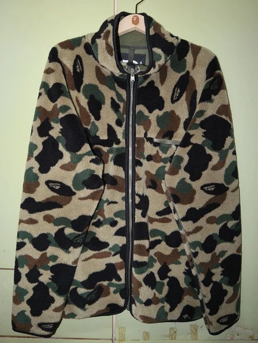 Bape A Bathing Ape 1st Camo Fleece Jacket | Grailed