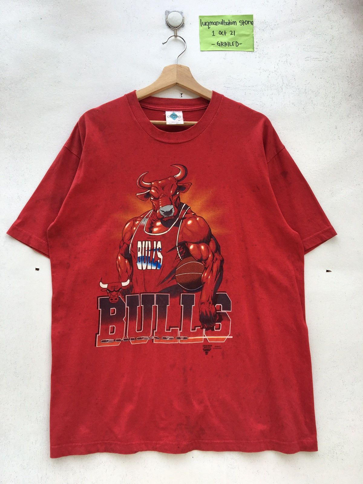 Vintage Chicago Bulls NBA Big Logo XL Size Tee