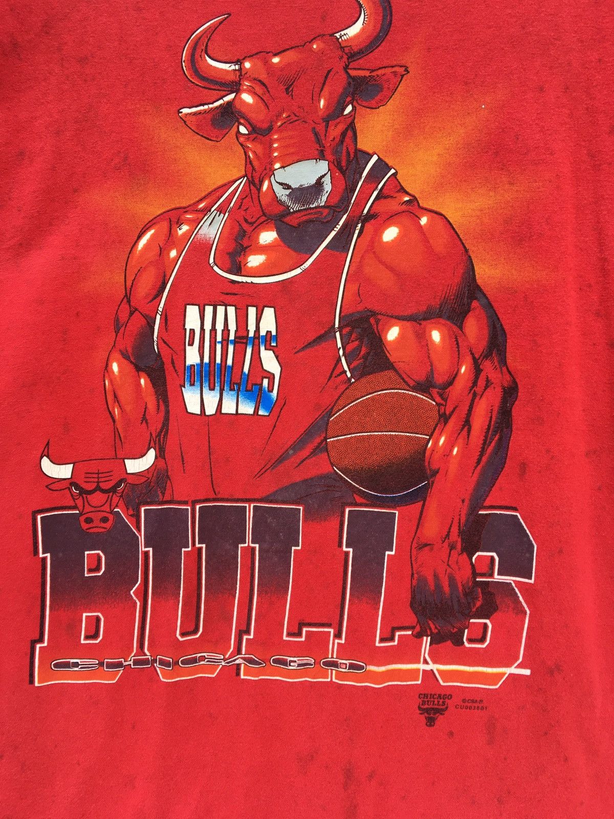NBA Vintage Chicago Bulls NBA Big Logo XL Size Tee Size US XL / EU 56 / 4 - 7 Thumbnail