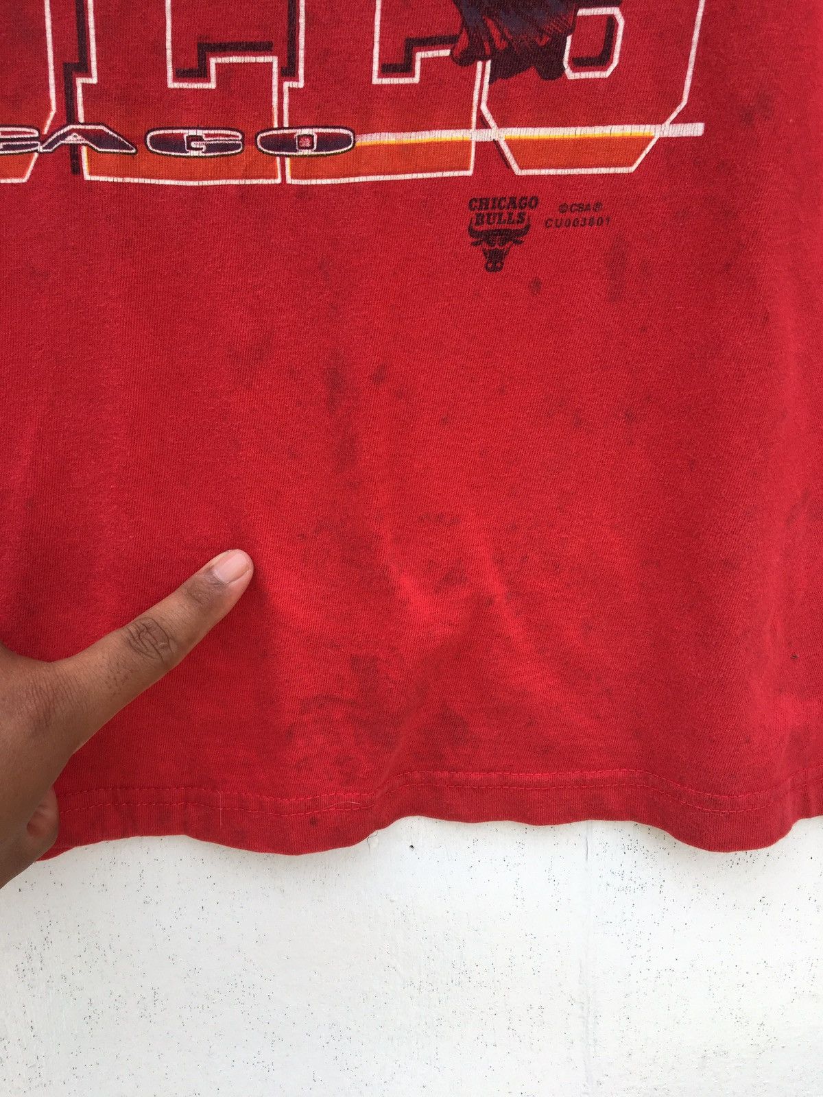 NBA Vintage Chicago Bulls NBA Big Logo XL Size Tee Size US XL / EU 56 / 4 - 11 Thumbnail