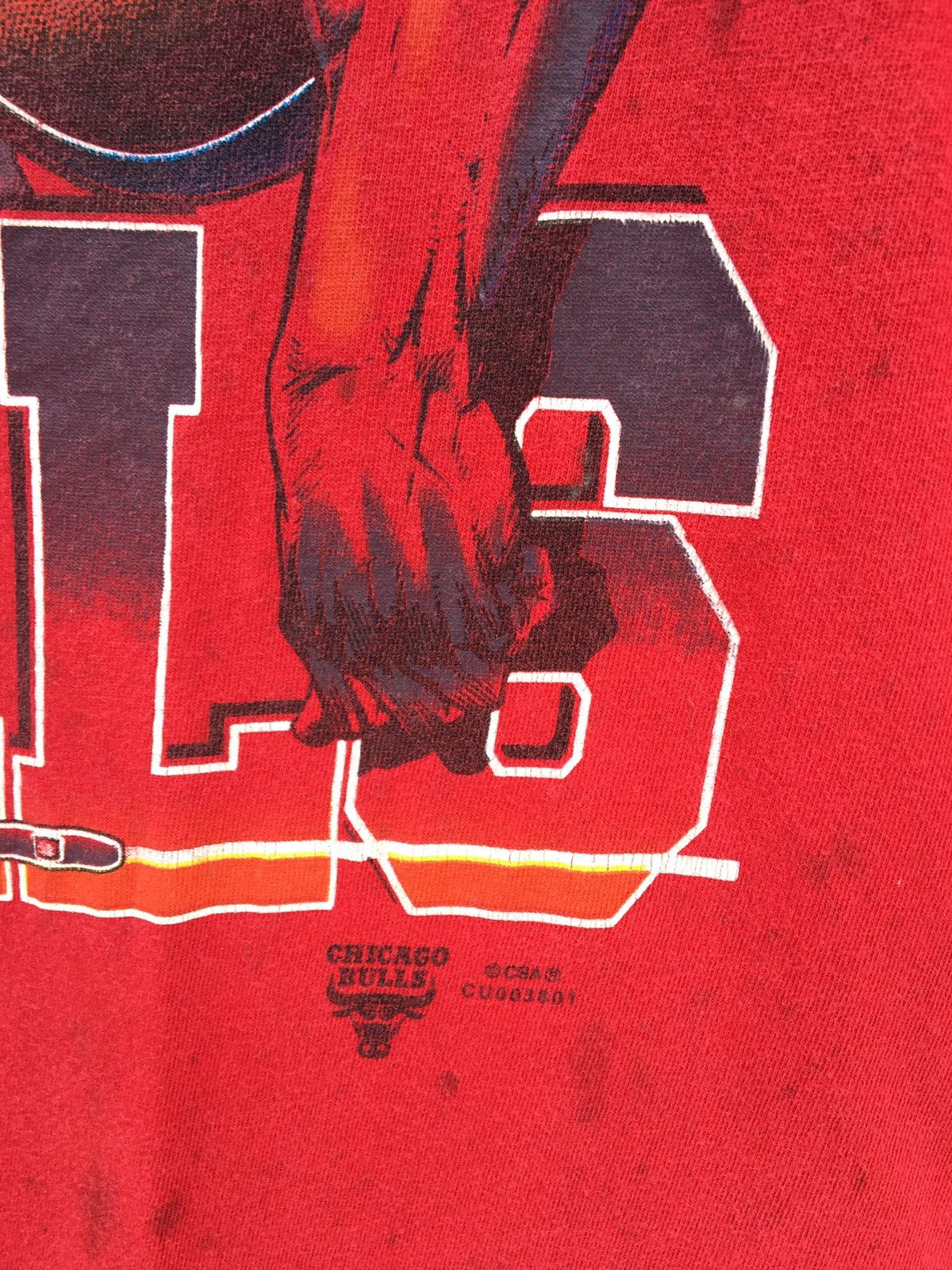 NBA Vintage Chicago Bulls NBA Big Logo XL Size Tee Size US XL / EU 56 / 4 - 8 Thumbnail