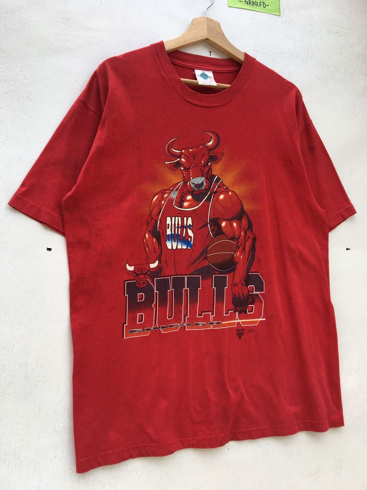 NBA Vintage Chicago Bulls NBA Big Logo XL Size Tee Size US XL / EU 56 / 4 - 2 Thumbnail