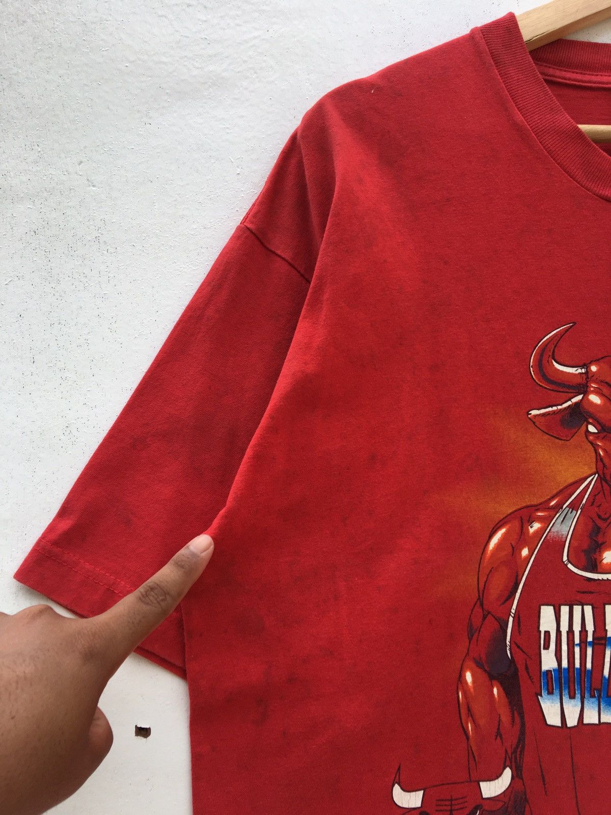 NBA Vintage Chicago Bulls NBA Big Logo XL Size Tee Size US XL / EU 56 / 4 - 12 Thumbnail