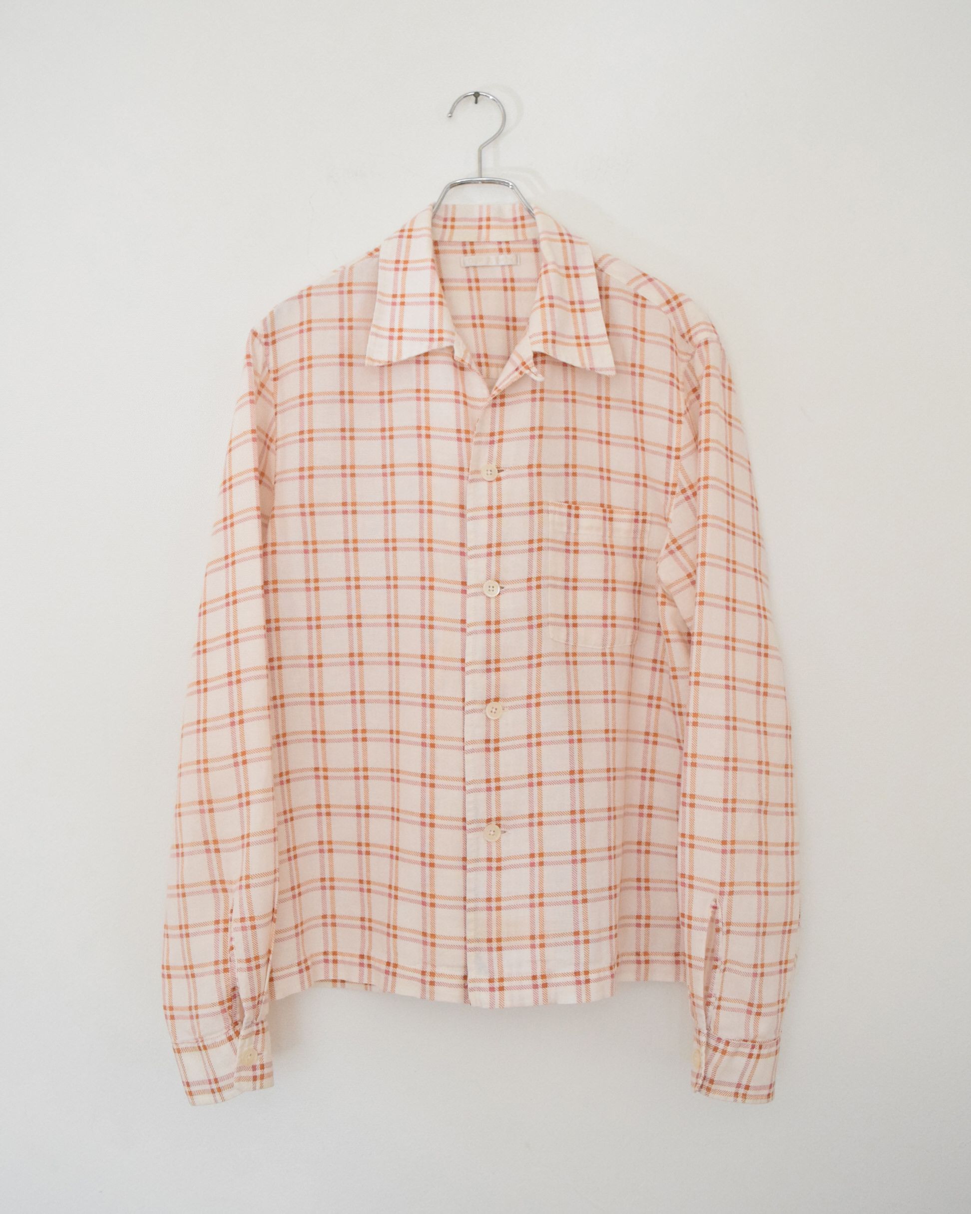 Our Legacy P.X. Evening Shirt Camp Collar Red Check | Grailed