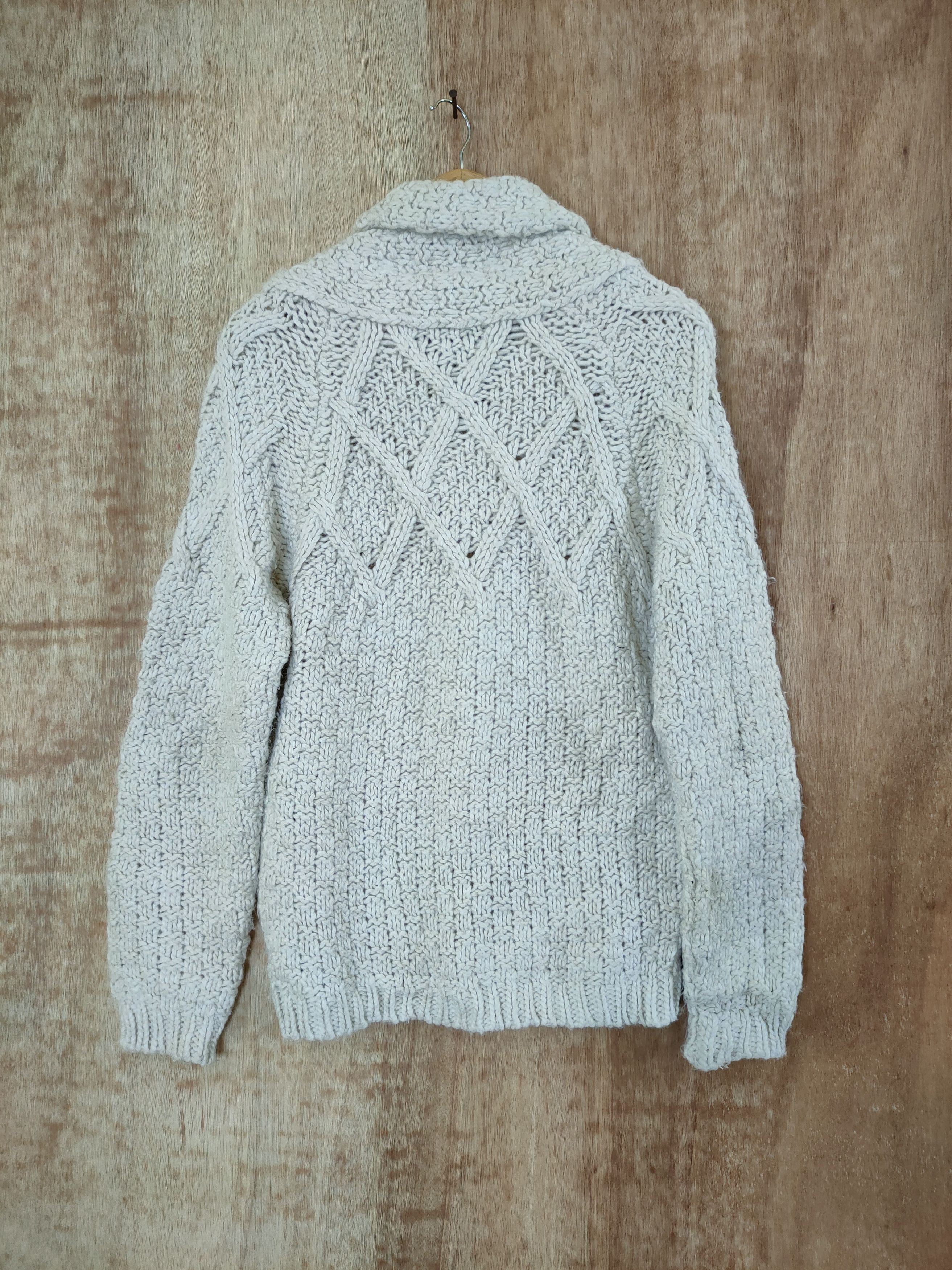 Aran Isles Knitwear DL Japan unknown aran isle knitwear cable knit wool #46-578 Size US M / EU 48-50 / 2 - 6 Thumbnail
