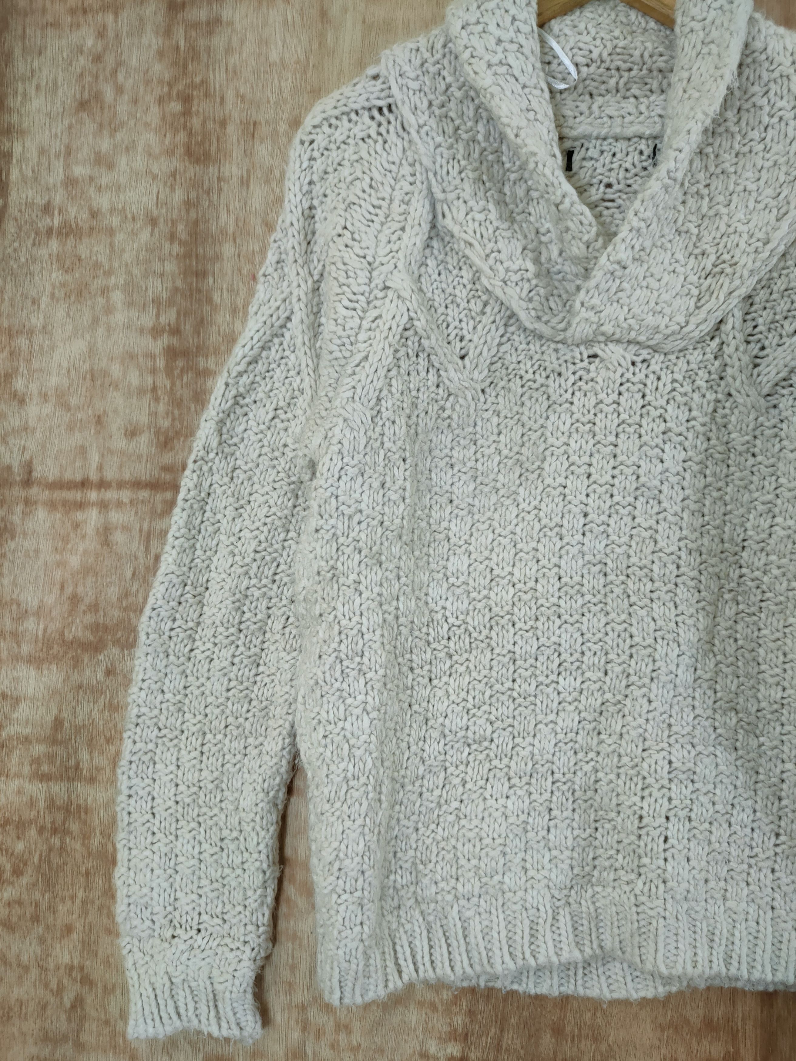 Aran Isles Knitwear DL Japan unknown aran isle knitwear cable knit wool #46-578 Size US M / EU 48-50 / 2 - 4 Thumbnail