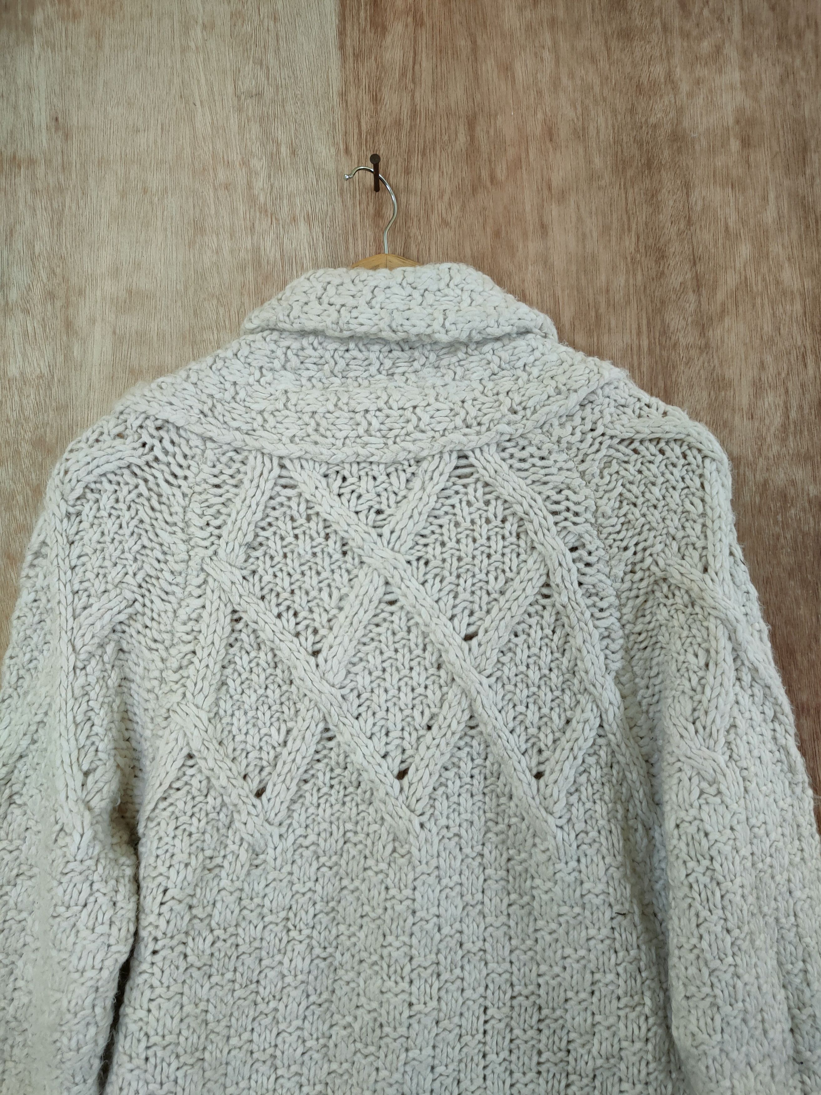 Aran Isles Knitwear DL Japan unknown aran isle knitwear cable knit wool #46-578 Size US M / EU 48-50 / 2 - 8 Thumbnail