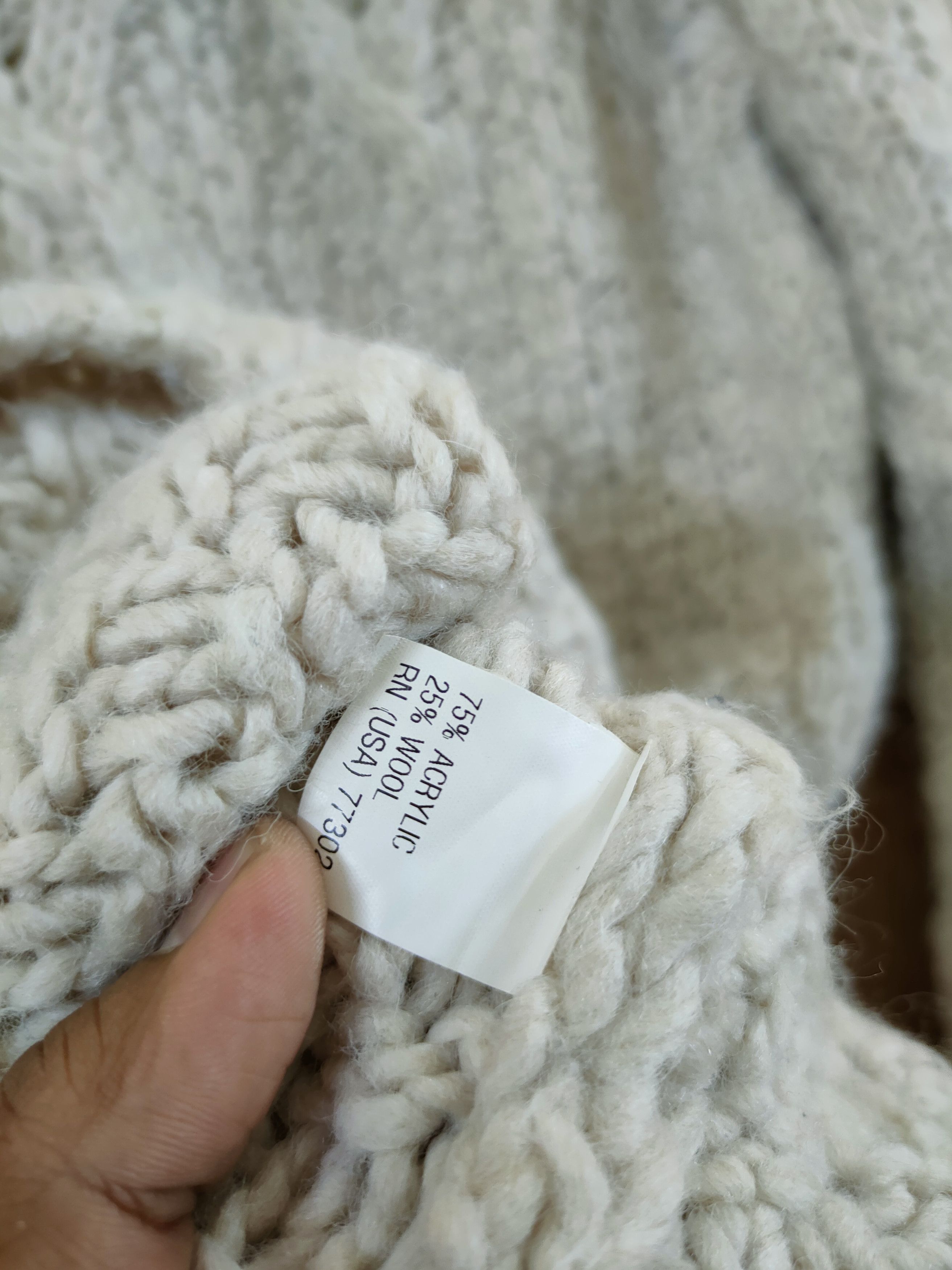 Aran Isles Knitwear DL Japan unknown aran isle knitwear cable knit wool #46-578 Size US M / EU 48-50 / 2 - 9 Thumbnail
