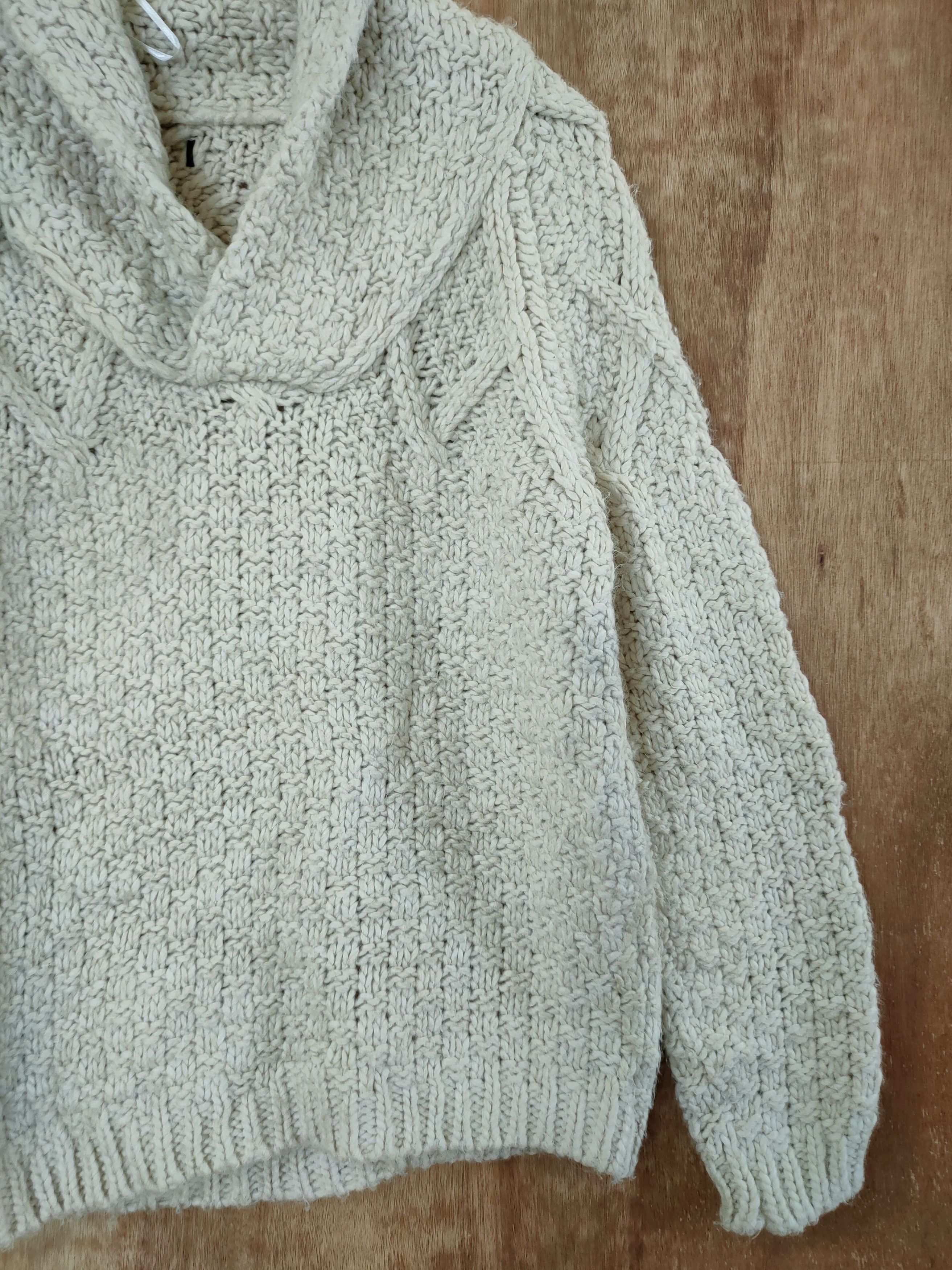 Aran Isles Knitwear DL Japan unknown aran isle knitwear cable knit wool #46-578 Size US M / EU 48-50 / 2 - 2 Thumbnail