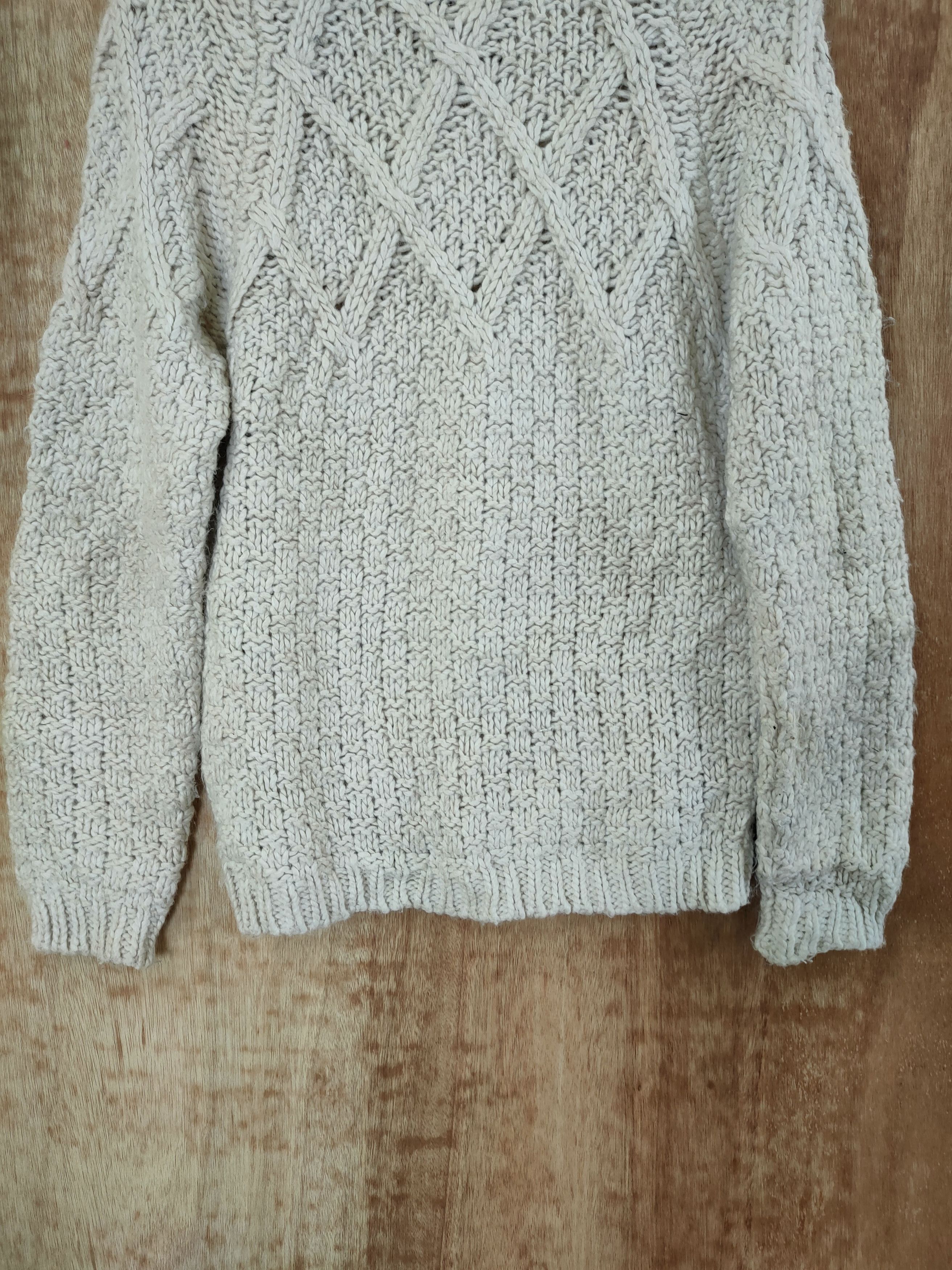 Aran Isles Knitwear DL Japan unknown aran isle knitwear cable knit wool #46-578 Size US M / EU 48-50 / 2 - 7 Thumbnail