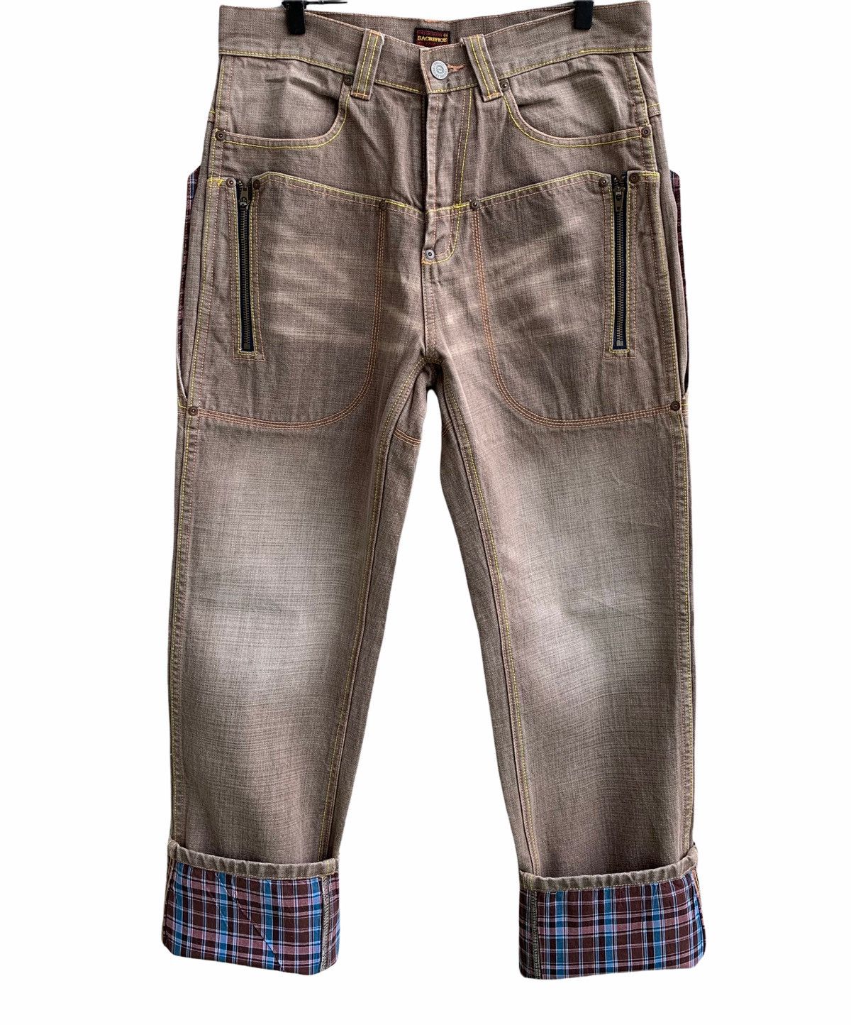 Japanese Brand Union Made SACRIFICE Multiple Pocket Zipper Pants Size US 32 / EU 48 - 1 Thumbnail