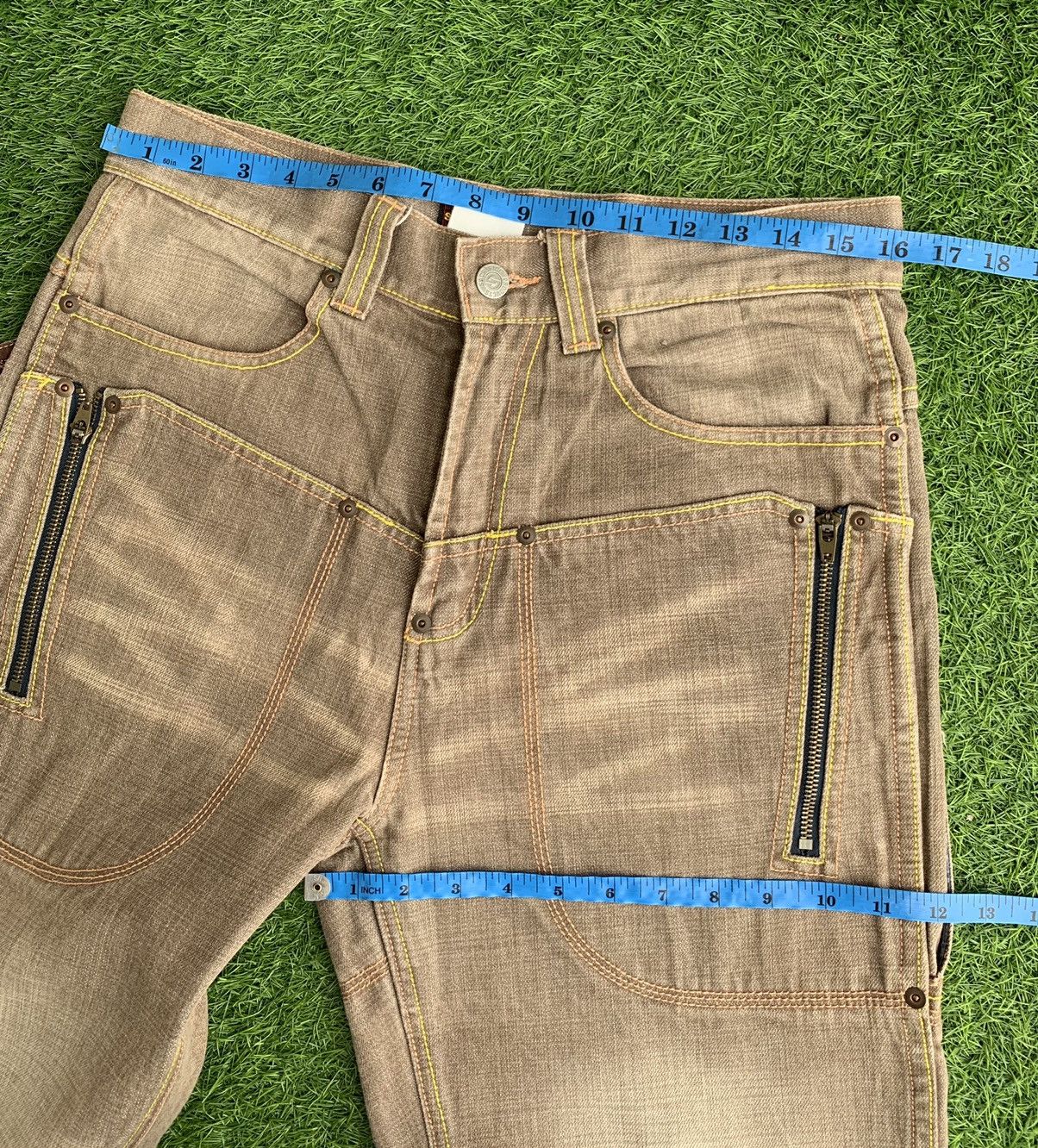Japanese Brand Union Made SACRIFICE Multiple Pocket Zipper Pants Size US 32 / EU 48 - 13 Thumbnail