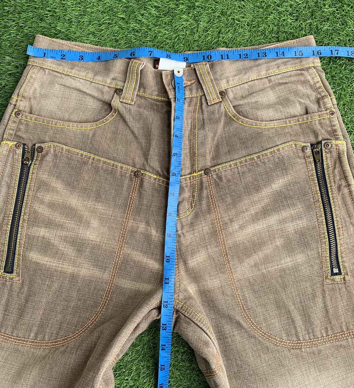 Japanese Brand Union Made SACRIFICE Multiple Pocket Zipper Pants Size US 32 / EU 48 - 14 Thumbnail