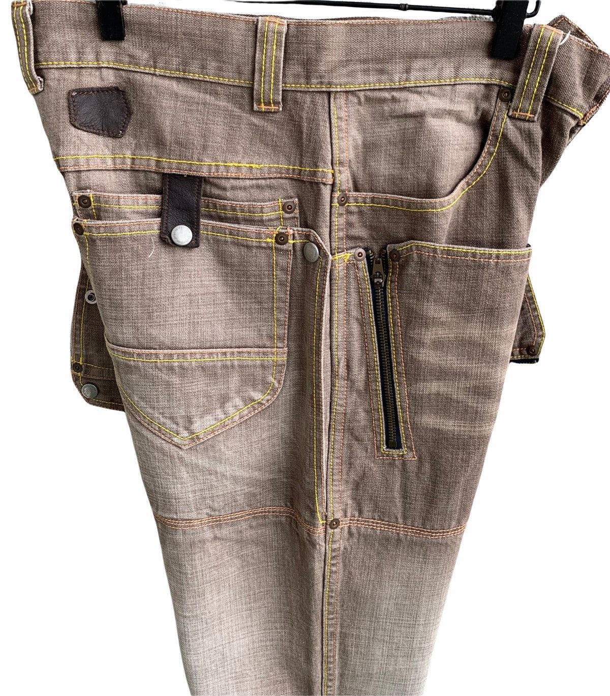 Japanese Brand Union Made SACRIFICE Multiple Pocket Zipper Pants Size US 32 / EU 48 - 4 Thumbnail