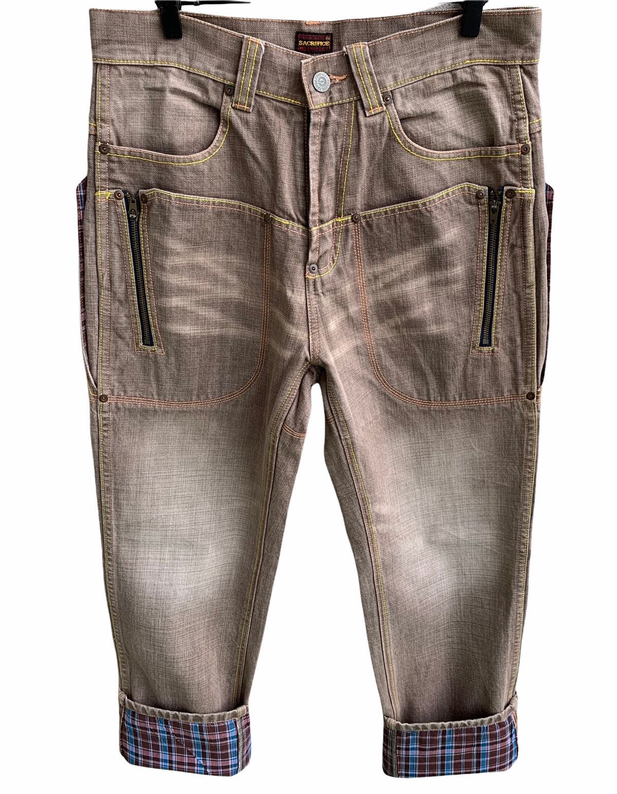 Japanese Brand Union Made SACRIFICE Multiple Pocket Zipper Pants Size US 32 / EU 48 - 8 Thumbnail