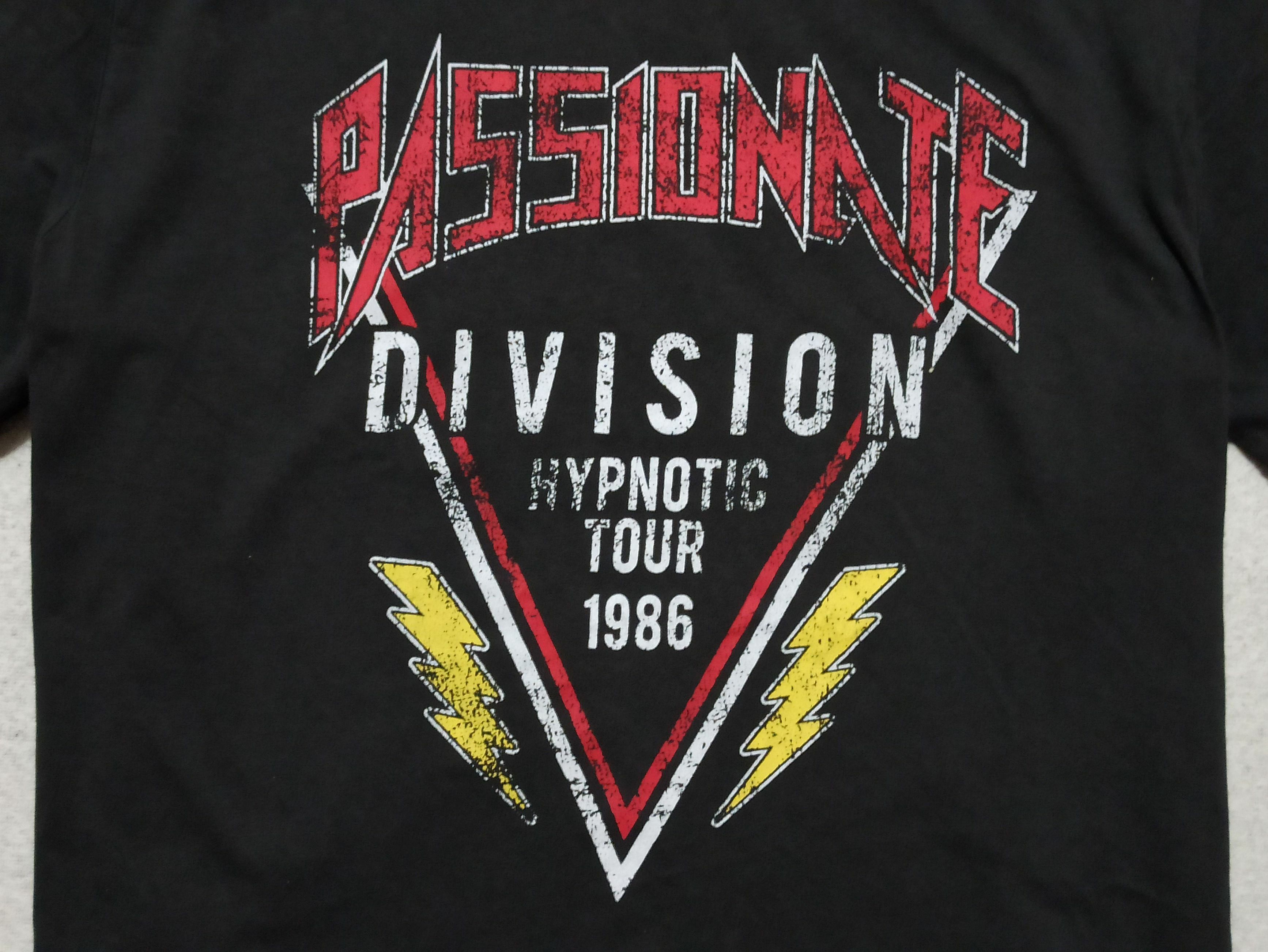 Streetwear × Vintage Passionate Division Hypnotic Tour 1986