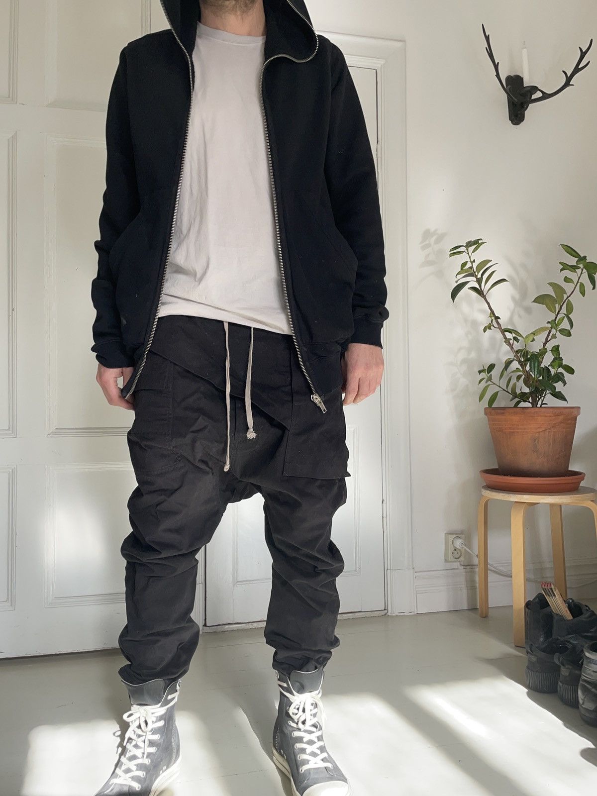 Rick Owens Drkshdw RICK OWENS DROP CROTCH MEMPHIS PANTS Rick Owens Drkshdw RICK OWENS DROP CROTCH MEMPHIS PANTS
